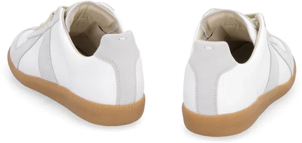 MAISON MARGIELA Bicolor Leather Replica Sneakers In White Product Image