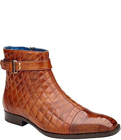 Belvedere Mens Libero Quilted Leather Boots Product Image
