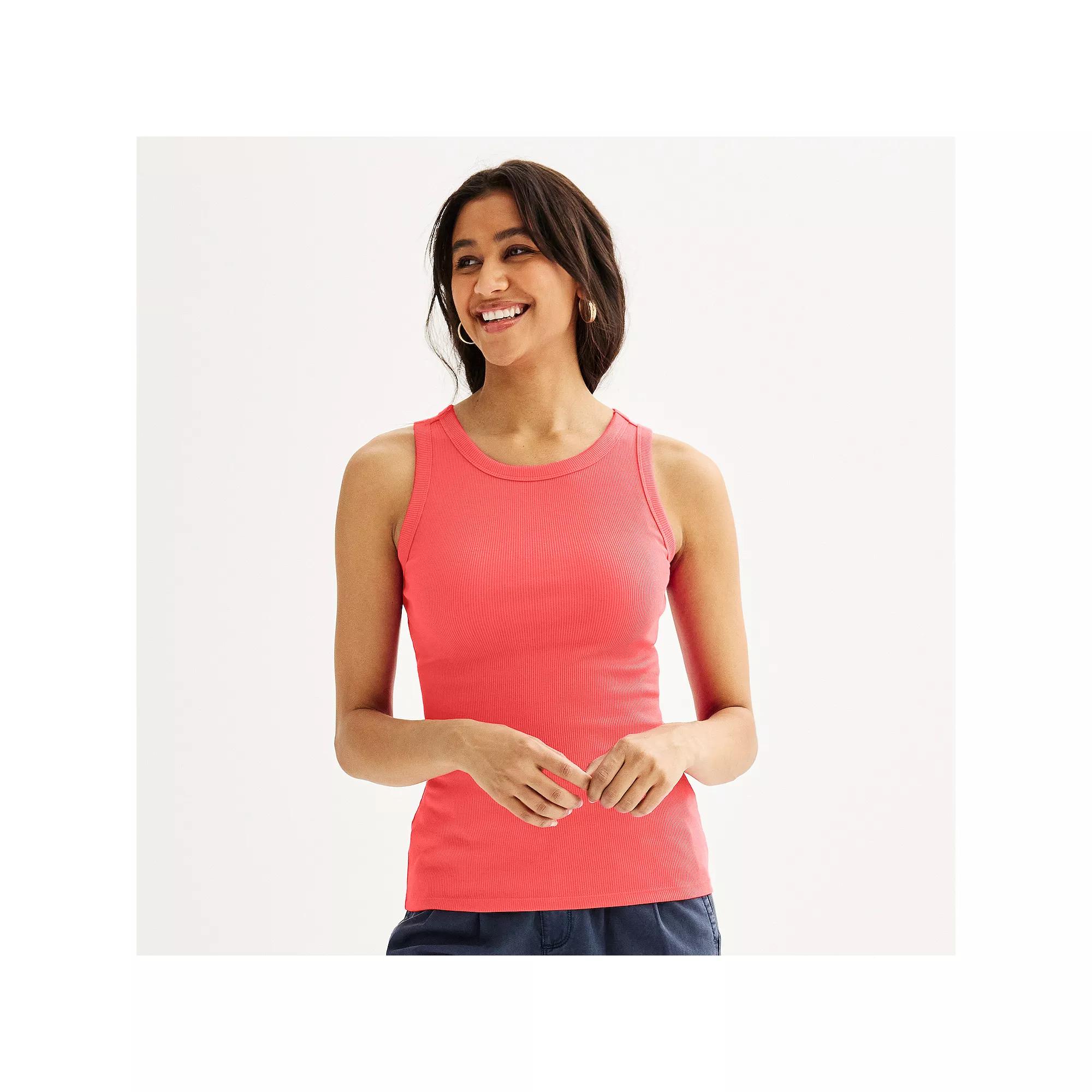 Petite Sonoma Goods For Life® High Neck Layering Tank Top, Women's,  Product Image