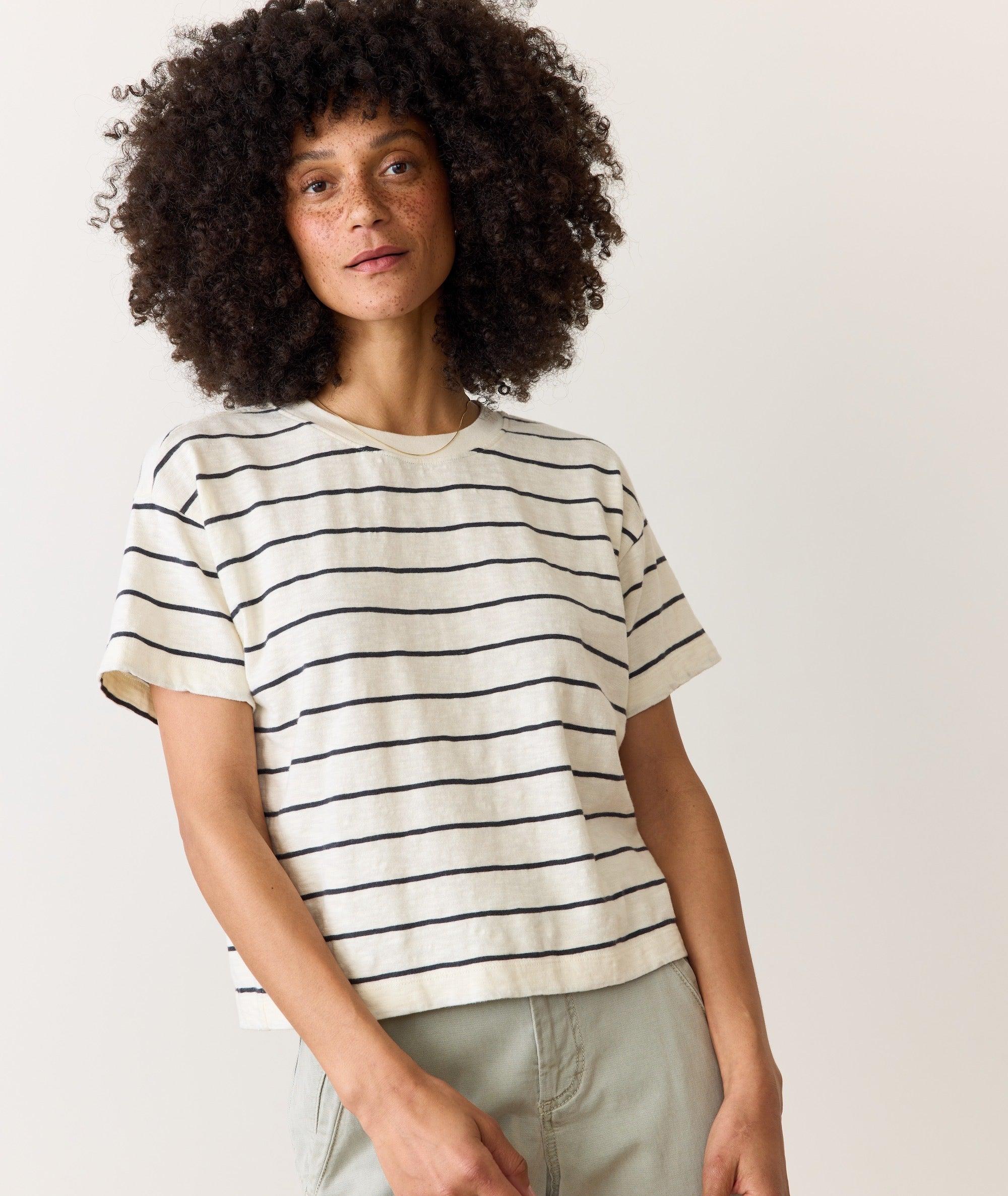 Sadie Vintage Slub Crop Tee Product Image