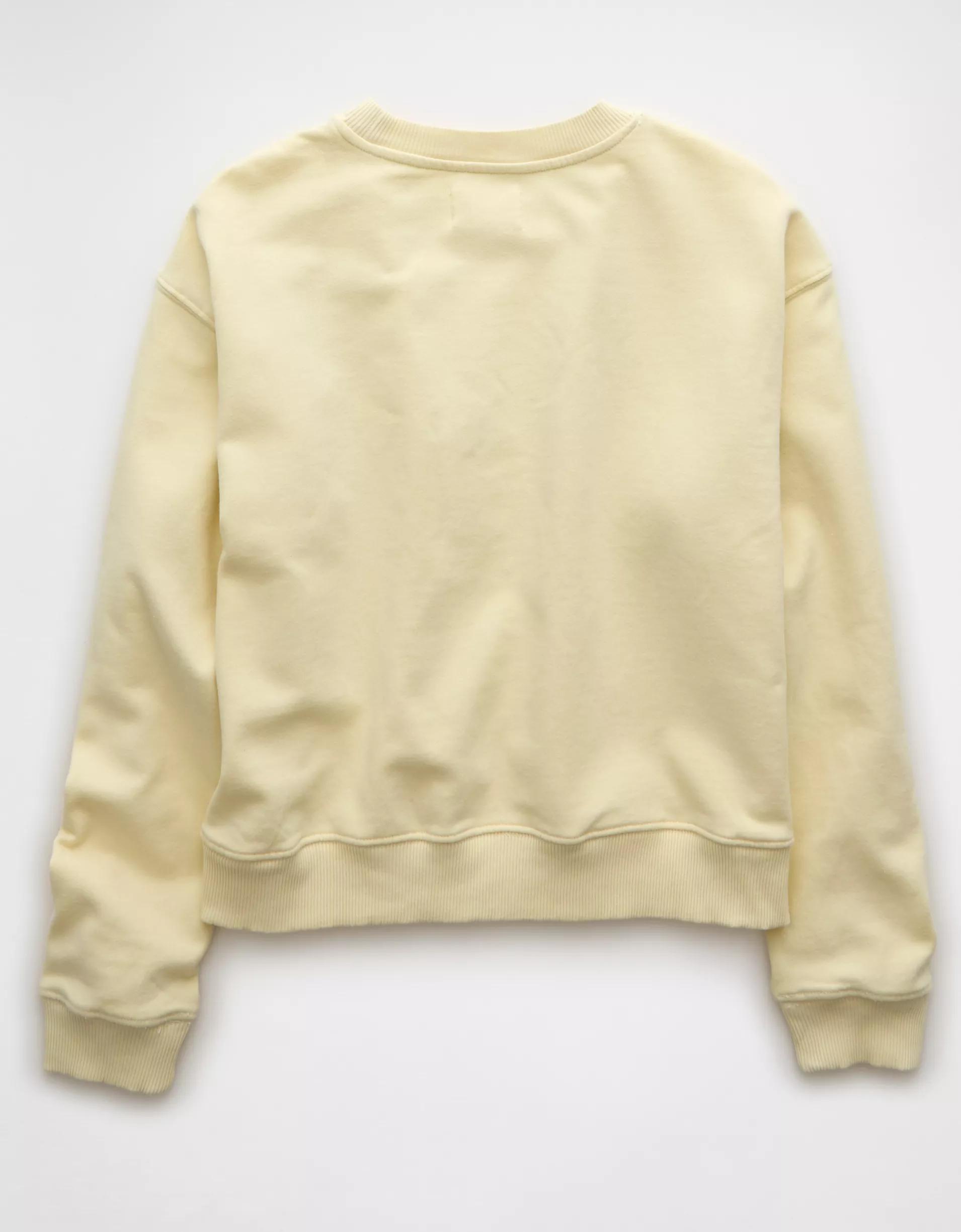 AE Button Shoulder Sweatshirt Product Image
