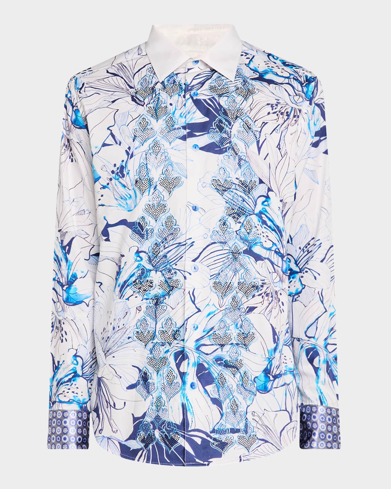 Mens Limited Edition Floral Sport Shirt Product Image