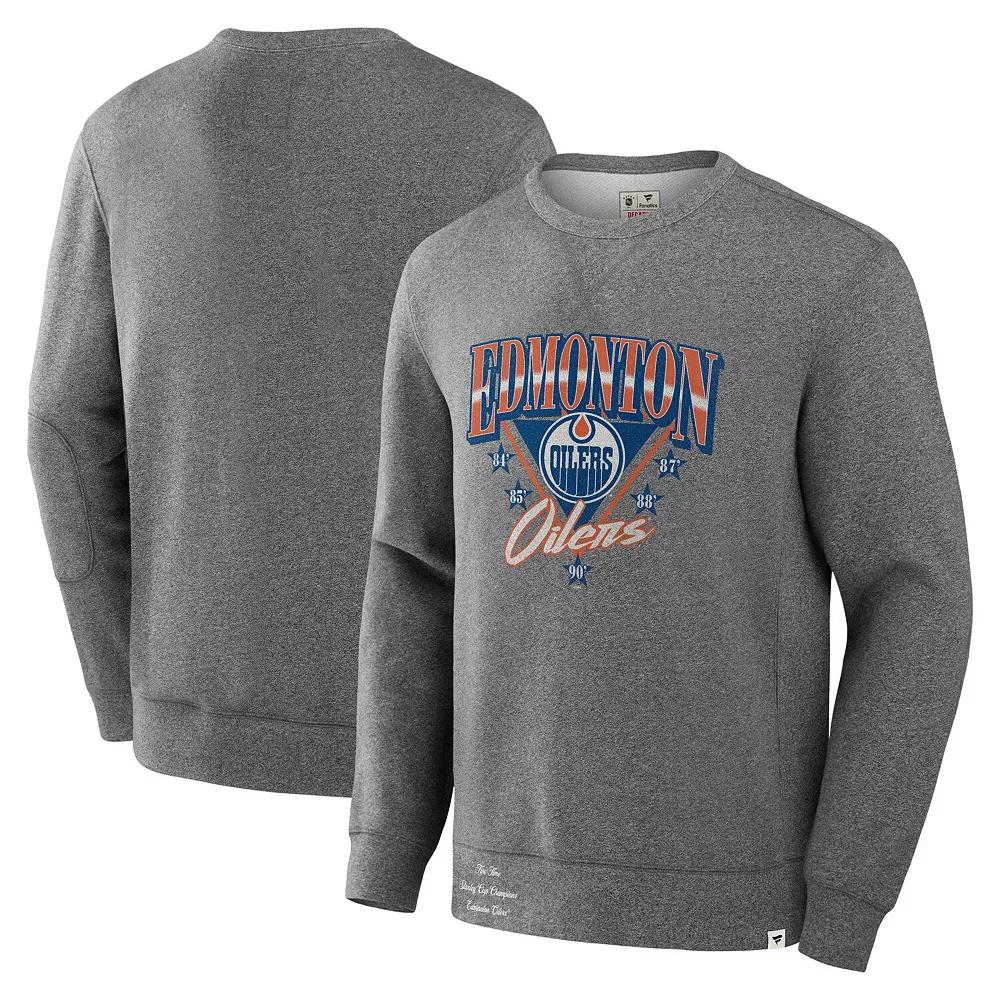 Men's Fanatics Heather Gray Philadelphia Flyers Decades Collection Legendary Fleece Pullover Sweatshirt,  Product Image