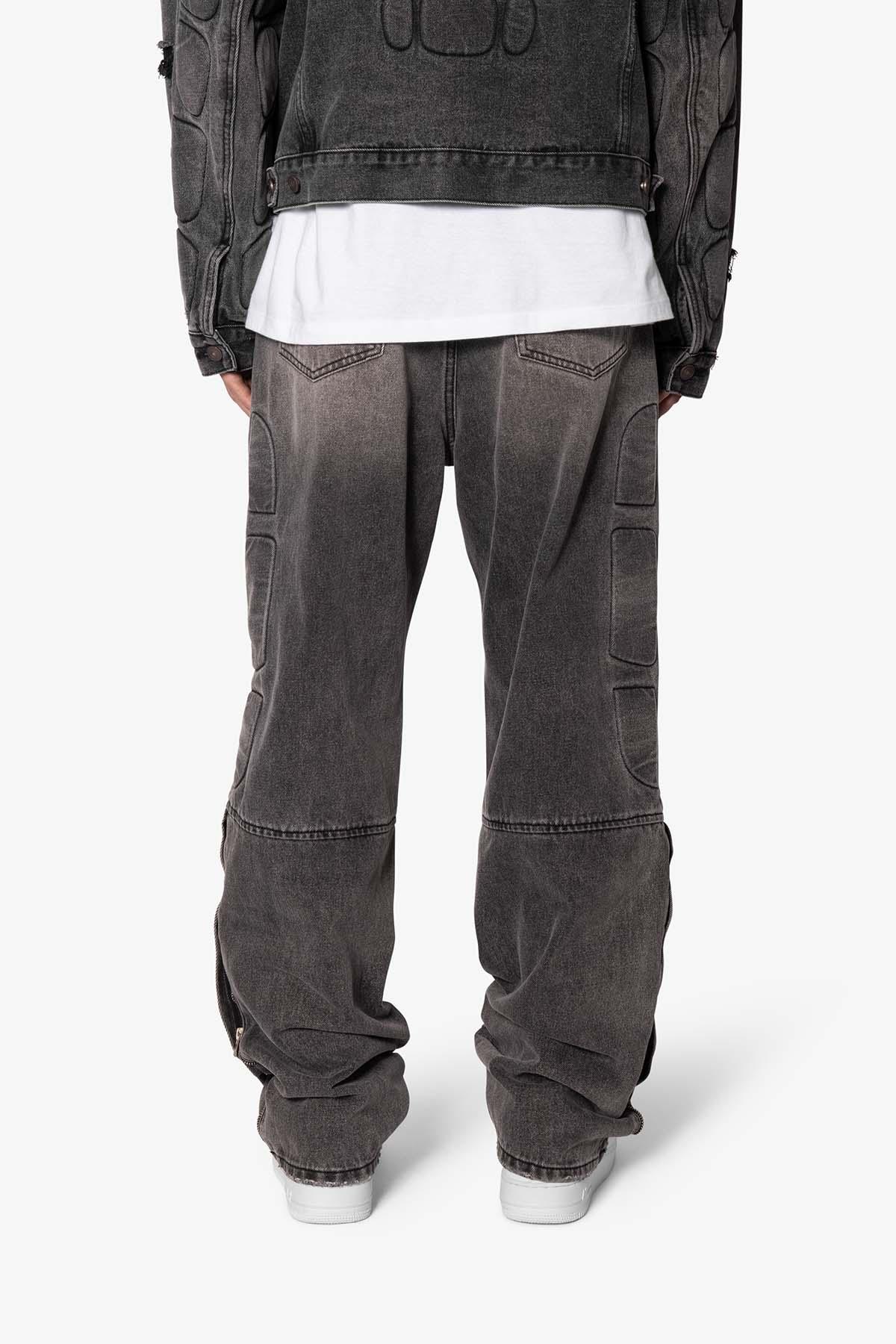 Ultra Baggy Moto Denim - Black Product Image