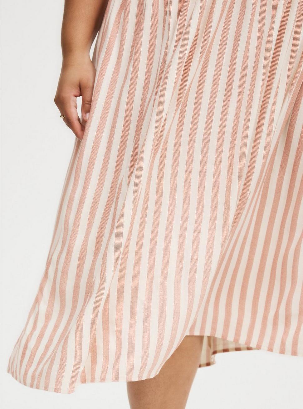 Shirred Tea Length Dress Product Image