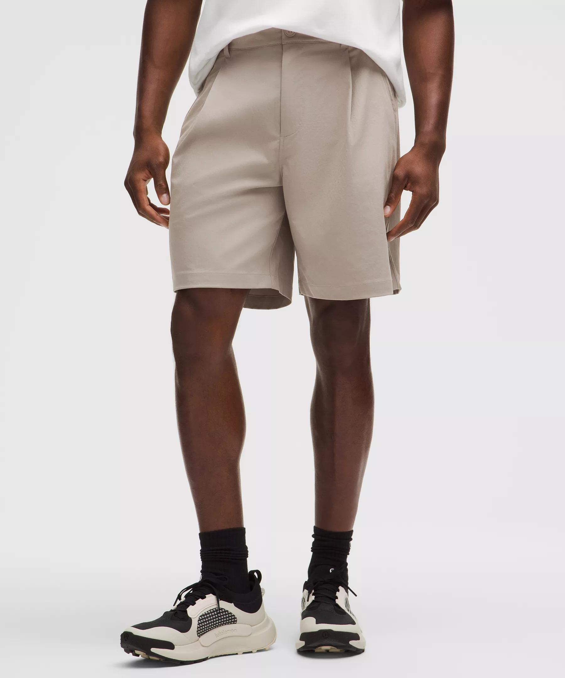 Woven Relaxed-Fit Pleated Short 8" Product Image