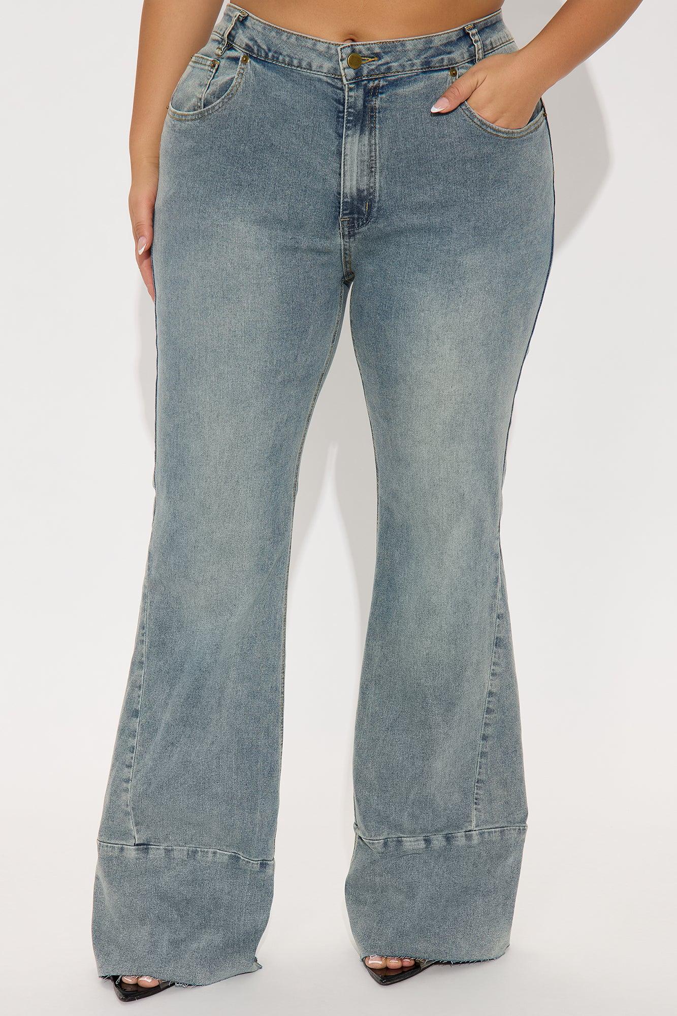 Feel The Beat Low Rise Flare Jeans - Vintage Wash Female Product Image