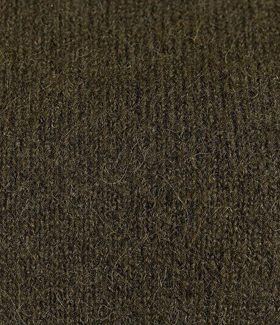 Le' AL.X Alpaca Wool Blend Knit Fringed Crew Neck Long Sleeve Pullover Coordinating Sweater Product Image