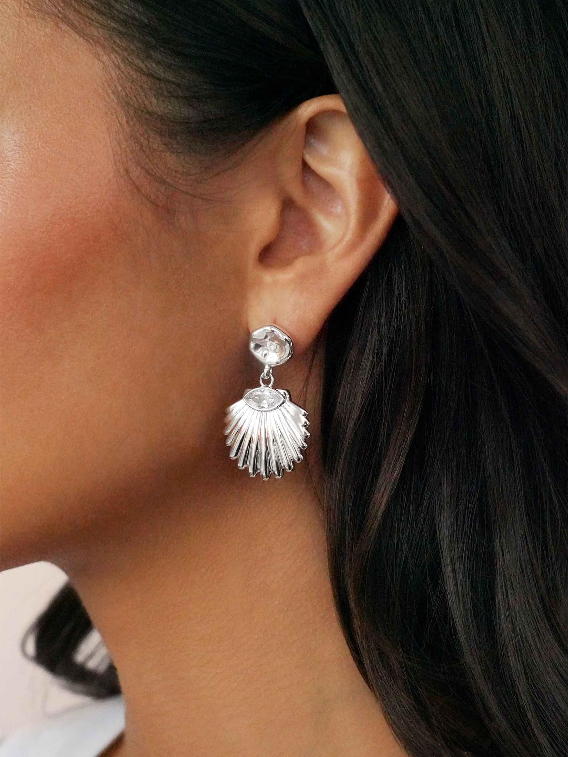 Santorini Shell Drop Earrings Product Image