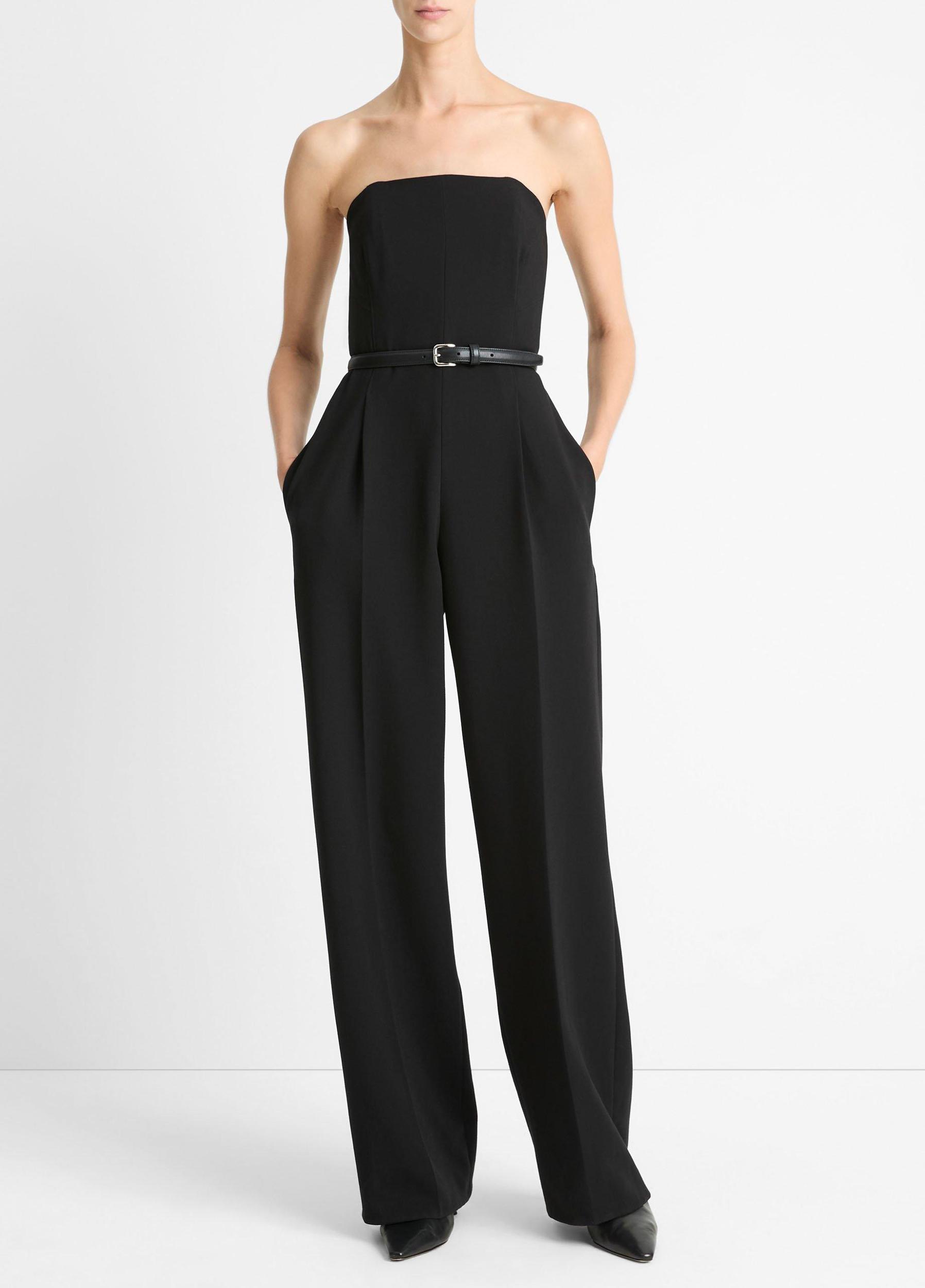 Crepe Strapless Jumpsuit Product Image