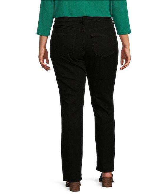 Code Bleu Plus Size Chelsea High Rise Denim Wash Straight Leg Jeans Product Image