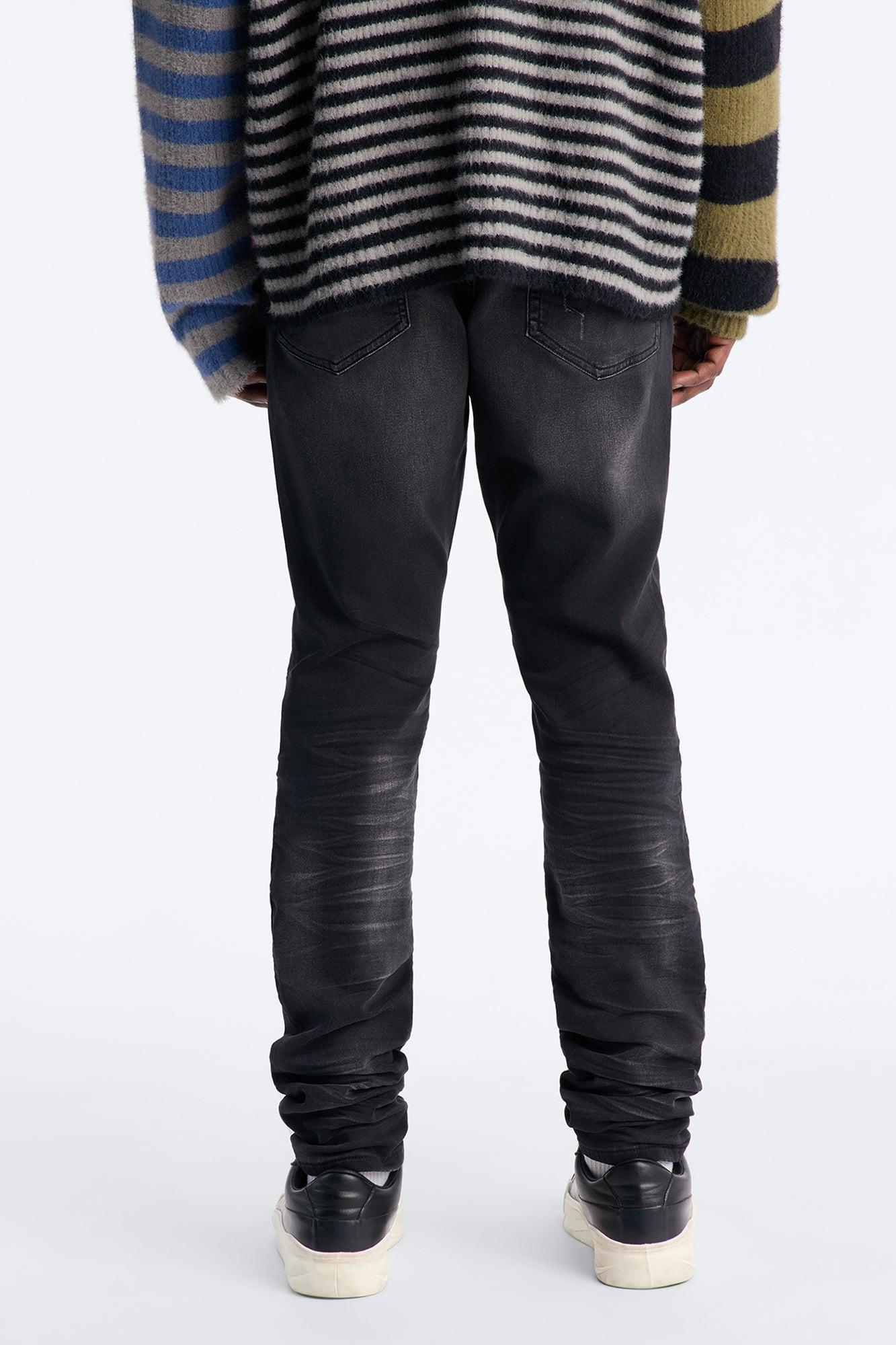 Stacked Skinny Nova Stretch Jean - Black Wash Product Image