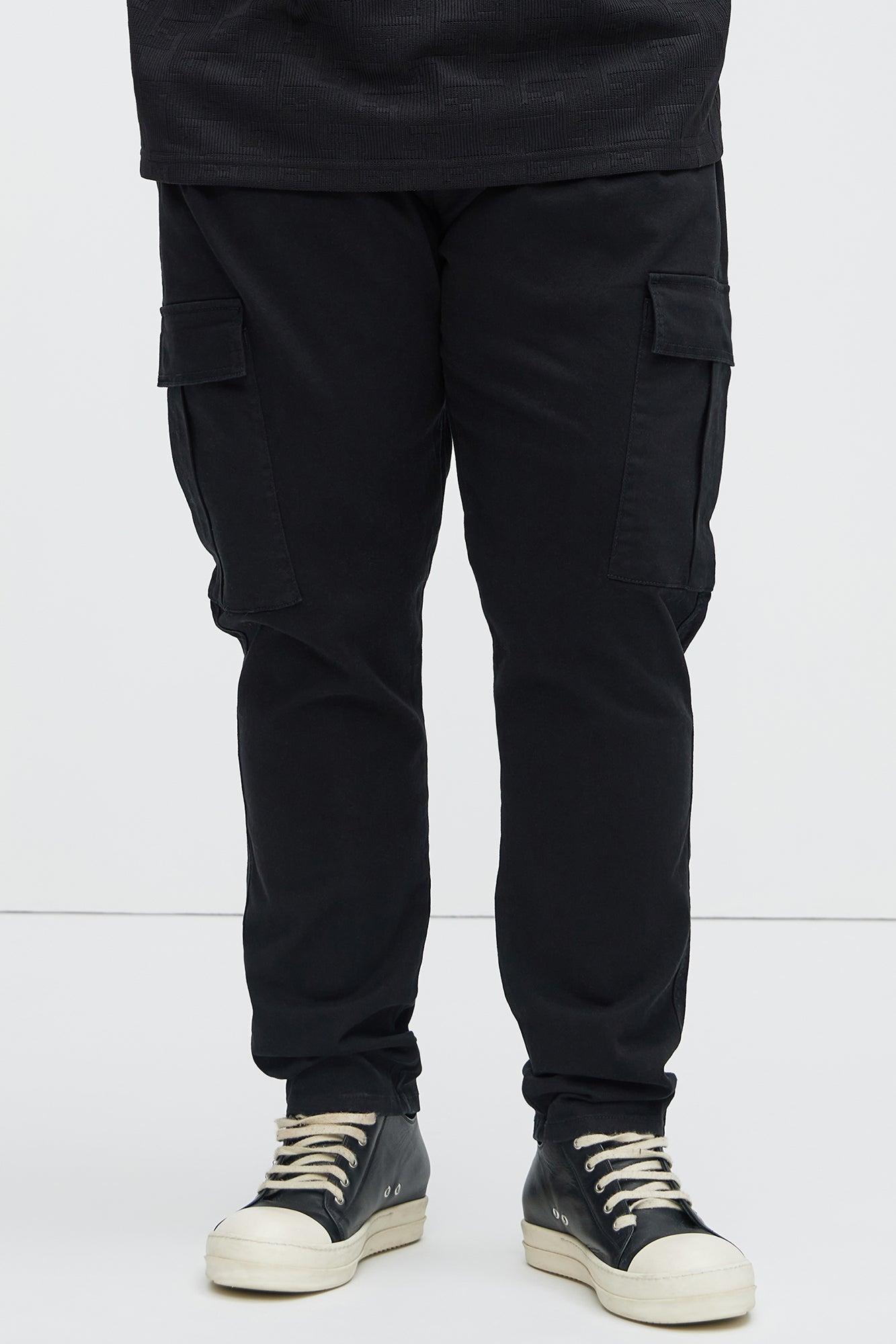 Kyle Slim Cargo Pants - Black Product Image