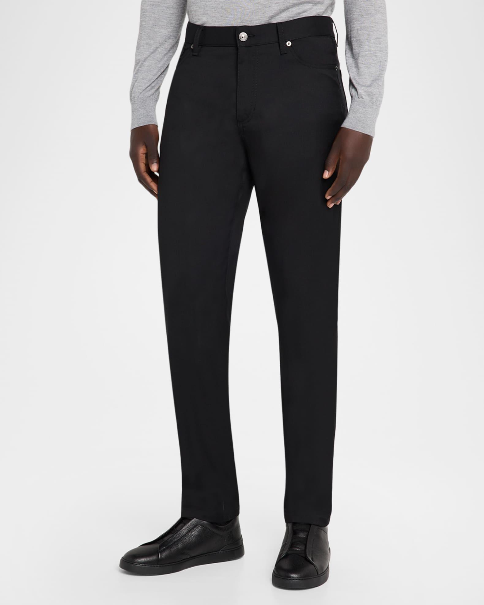 Men's Wool Slim Fit Five-Pocket Pants Product Image