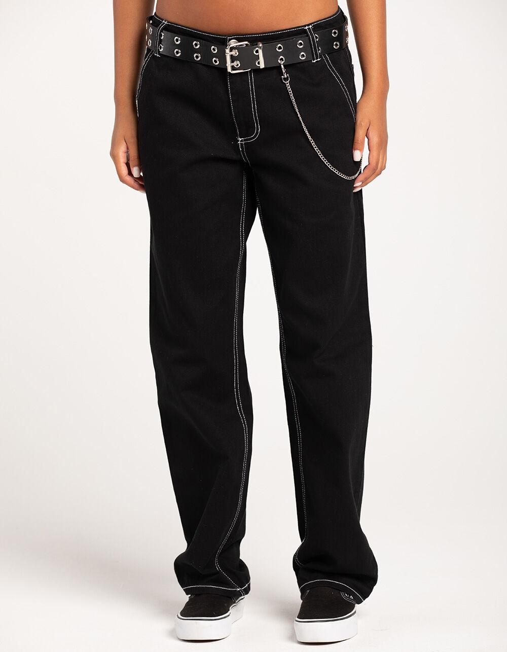 FIVESTAR GENERAL CO. Belted Service Womens Pants - BLACK Product Image