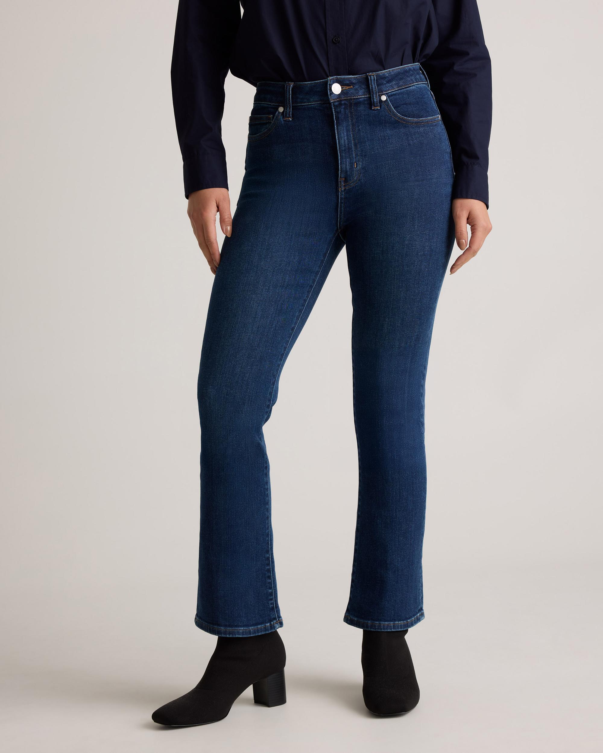 Quince | Women's Bella Stretch Kick Flare Jeans Organic Cotton Product Image