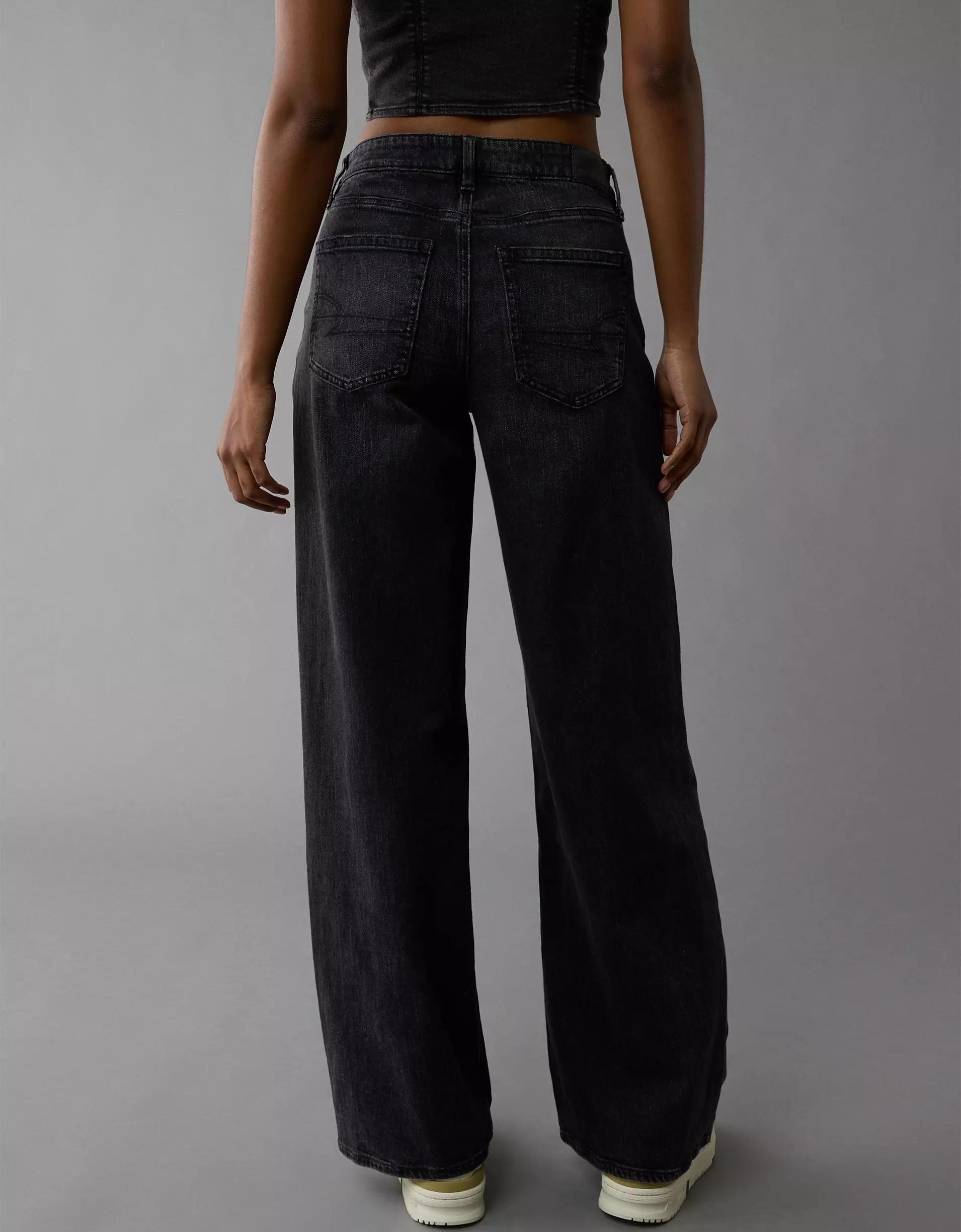 AE Strigid Super High-Waisted Ultra Wide-Leg Jean Product Image