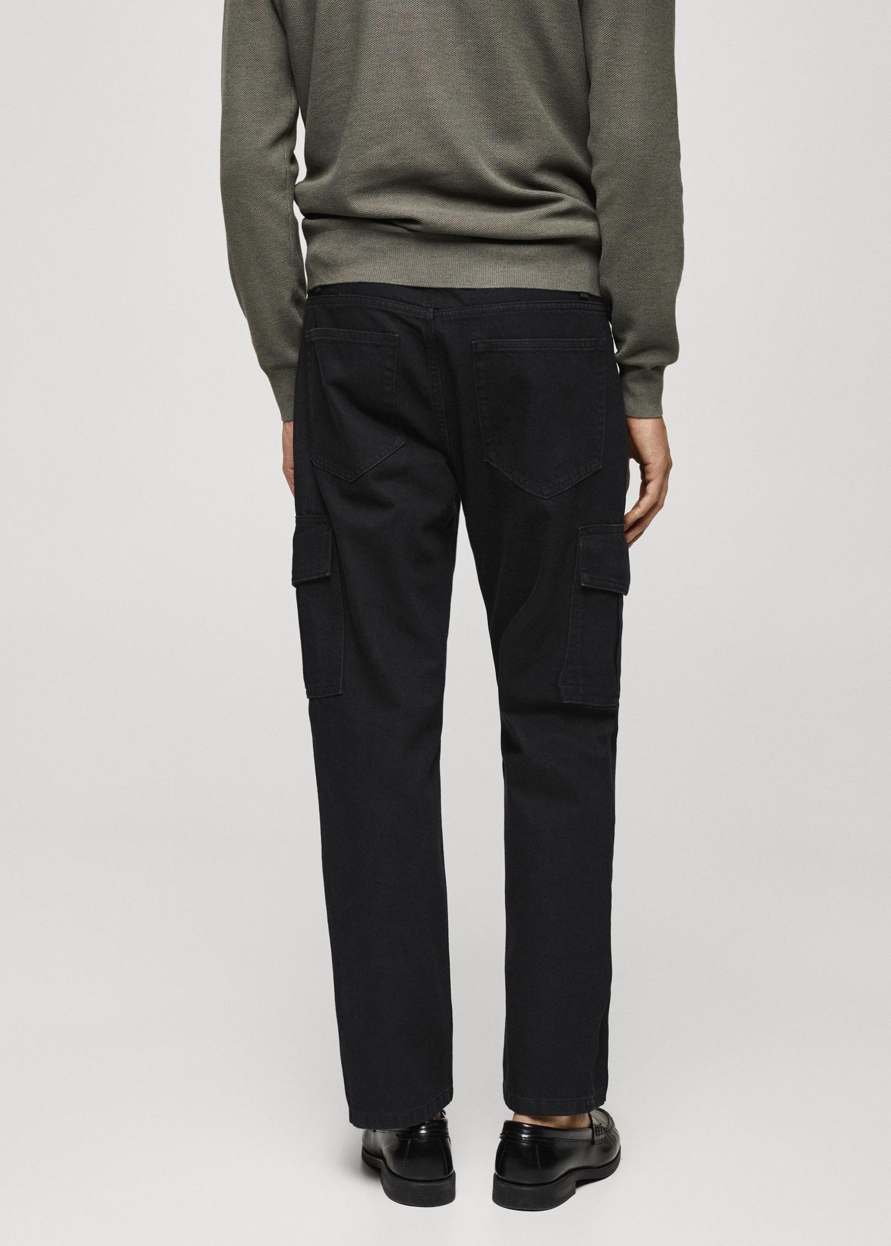 Straight-fit cargo jeans - Men | MANGO USA Product Image