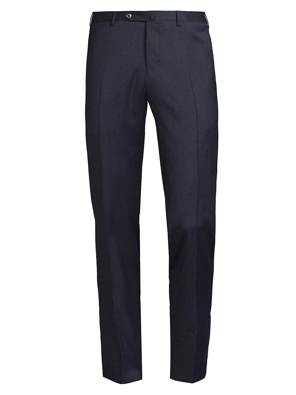 Mens Super 110s Stretch-Cotton Slim-Fit Trousers Product Image