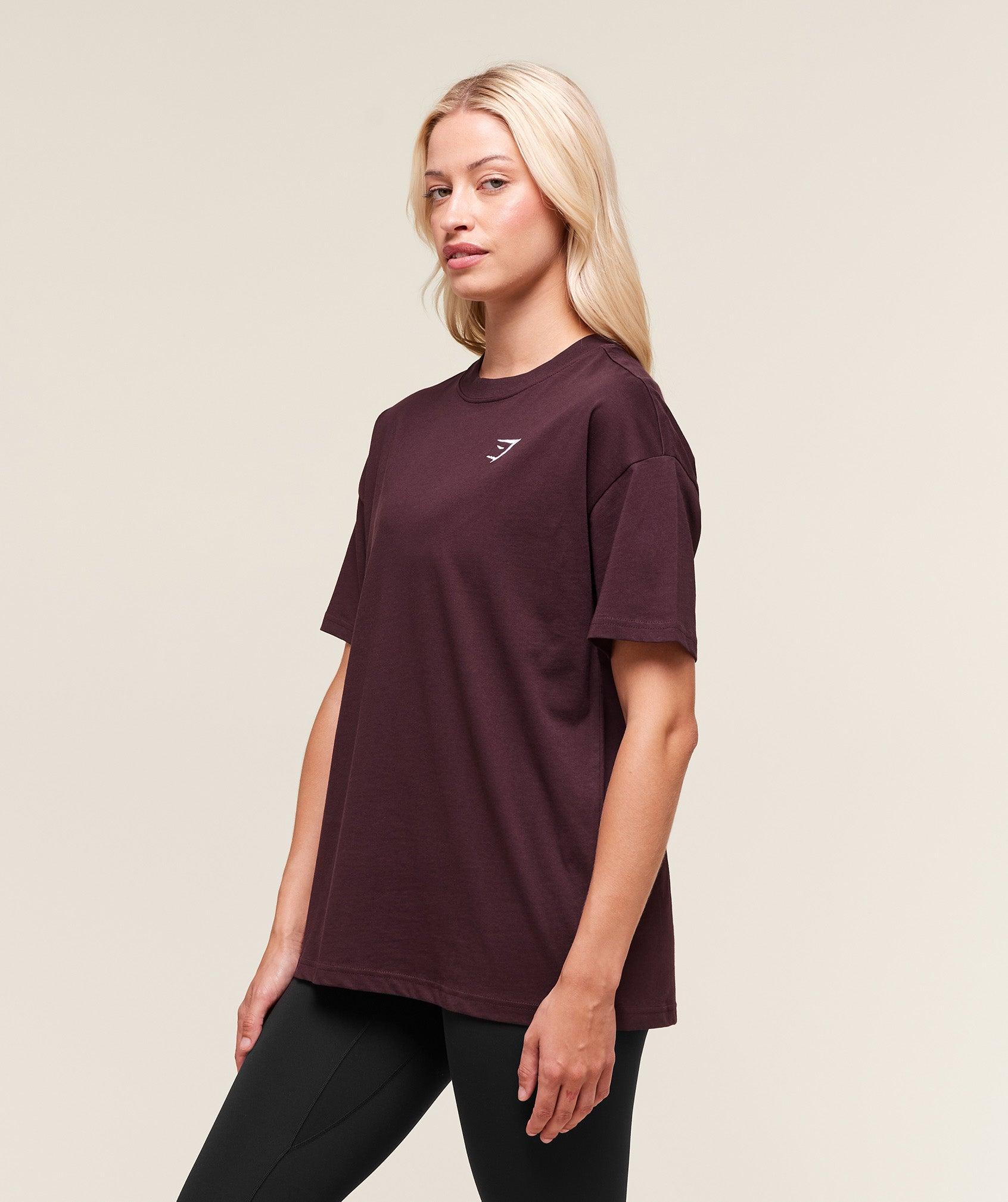 Gymshark Training Oversized T-Shirt - Cherry Purple Female Product Image