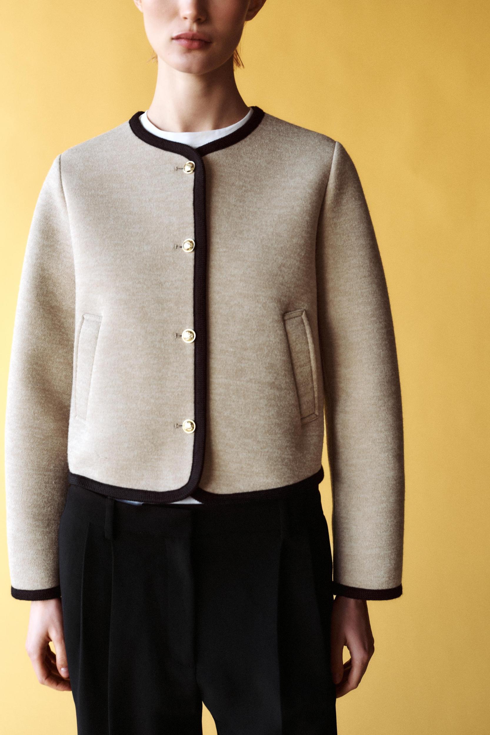 SHORT PIPING JACKET Product Image