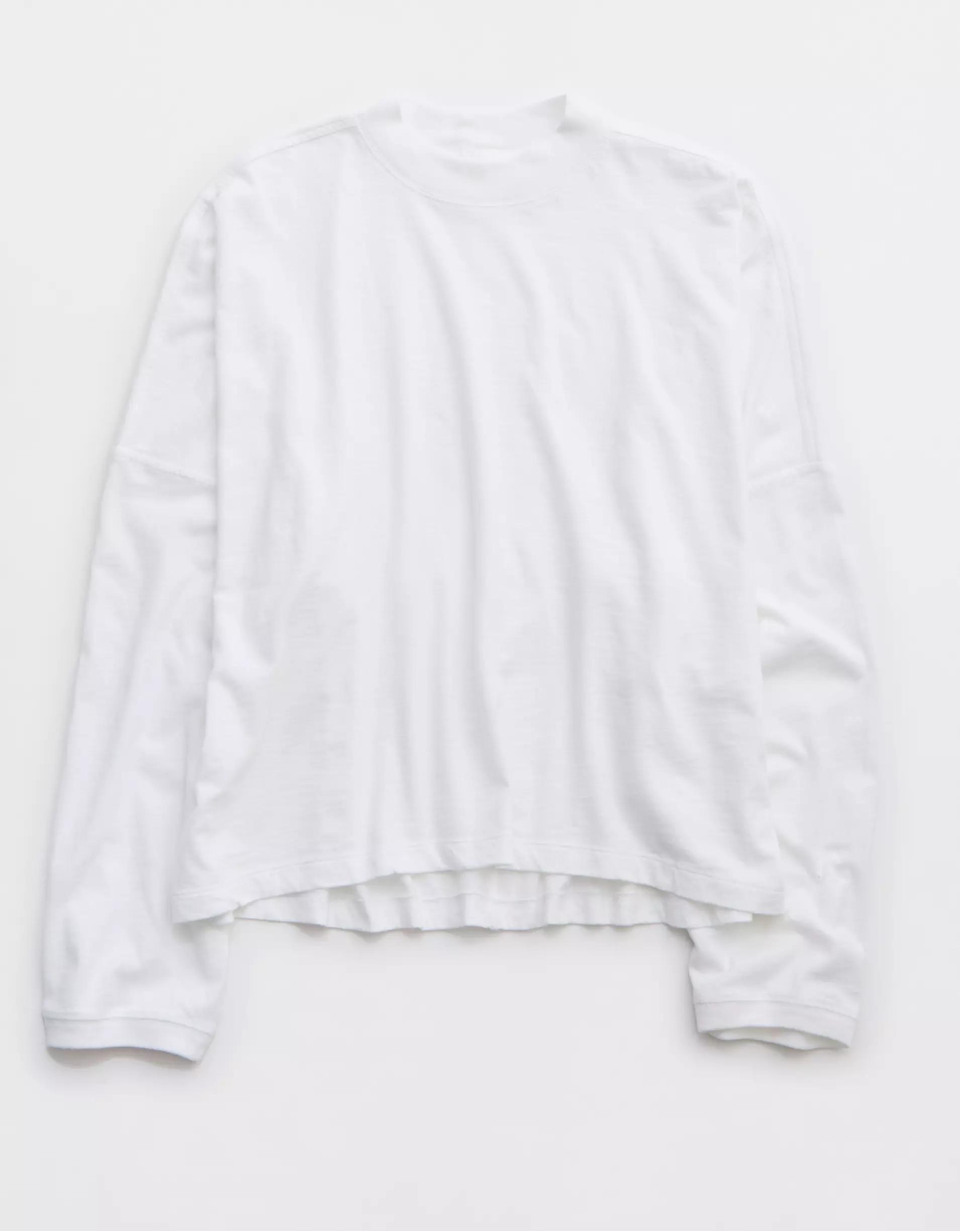 Aerie Cozy Long Sleeve Mockneck T-Shirt Product Image