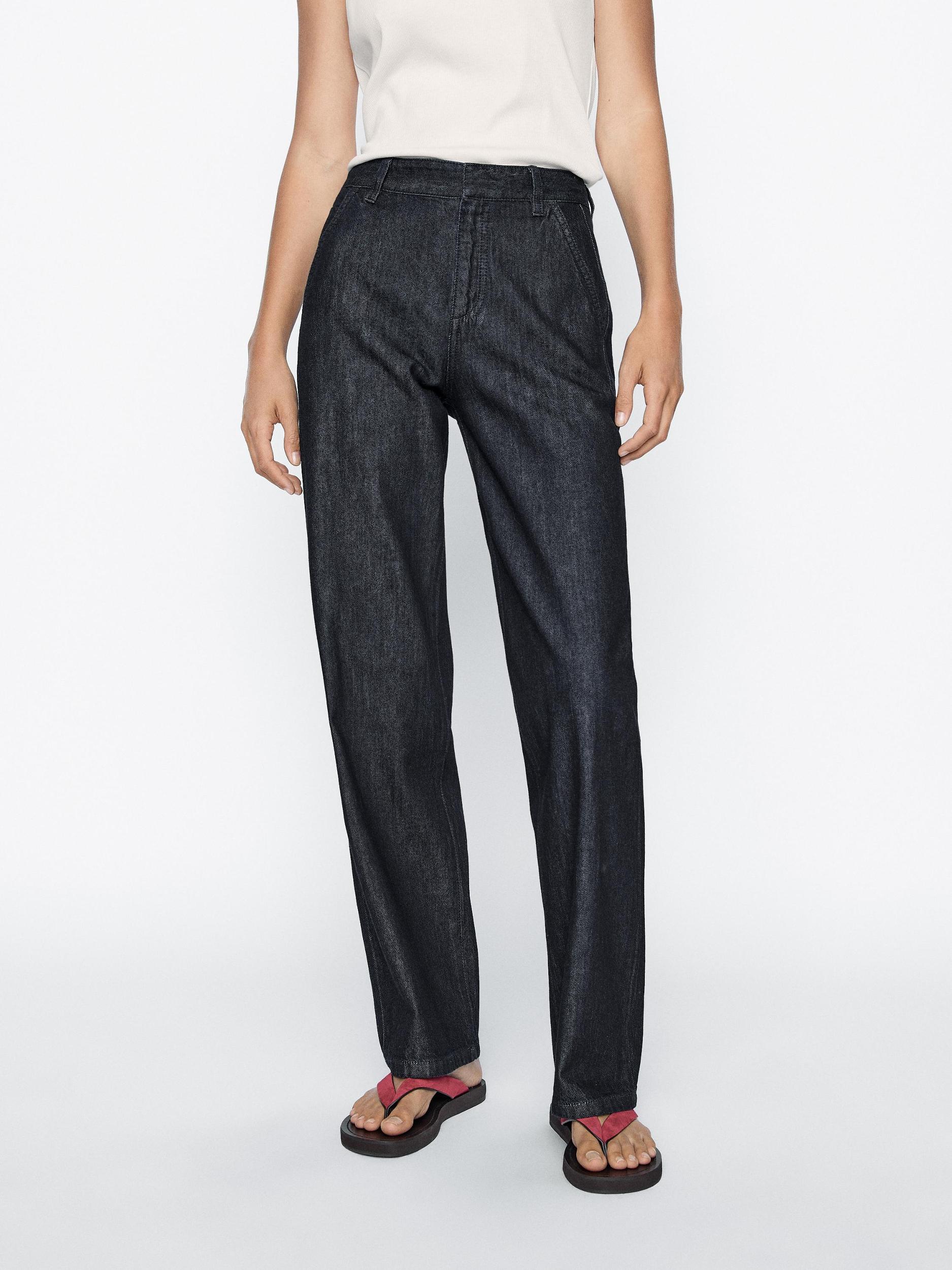 Mid-rise straight-leg jeans Product Image