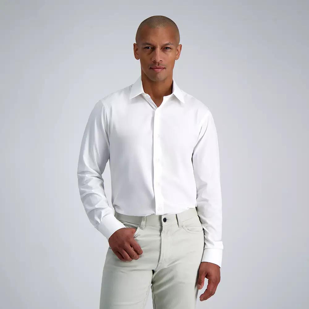 Men's Haggar® Smart Wash® Slim Fit Wrinkle Free Dress Shirt,  Product Image