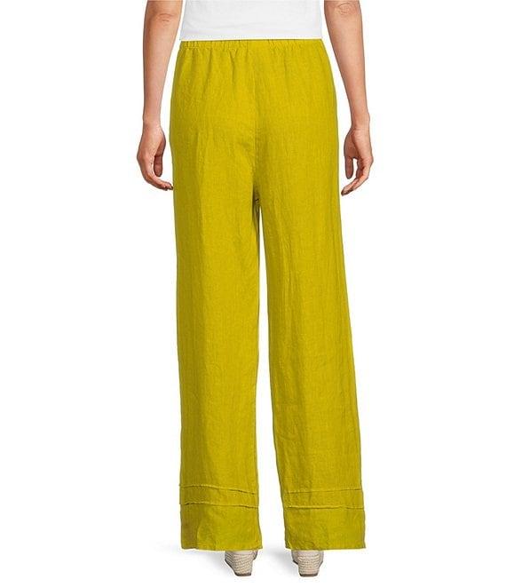 Bryn Walker Light Linen Elastic Waist Pintuck Pant Product Image