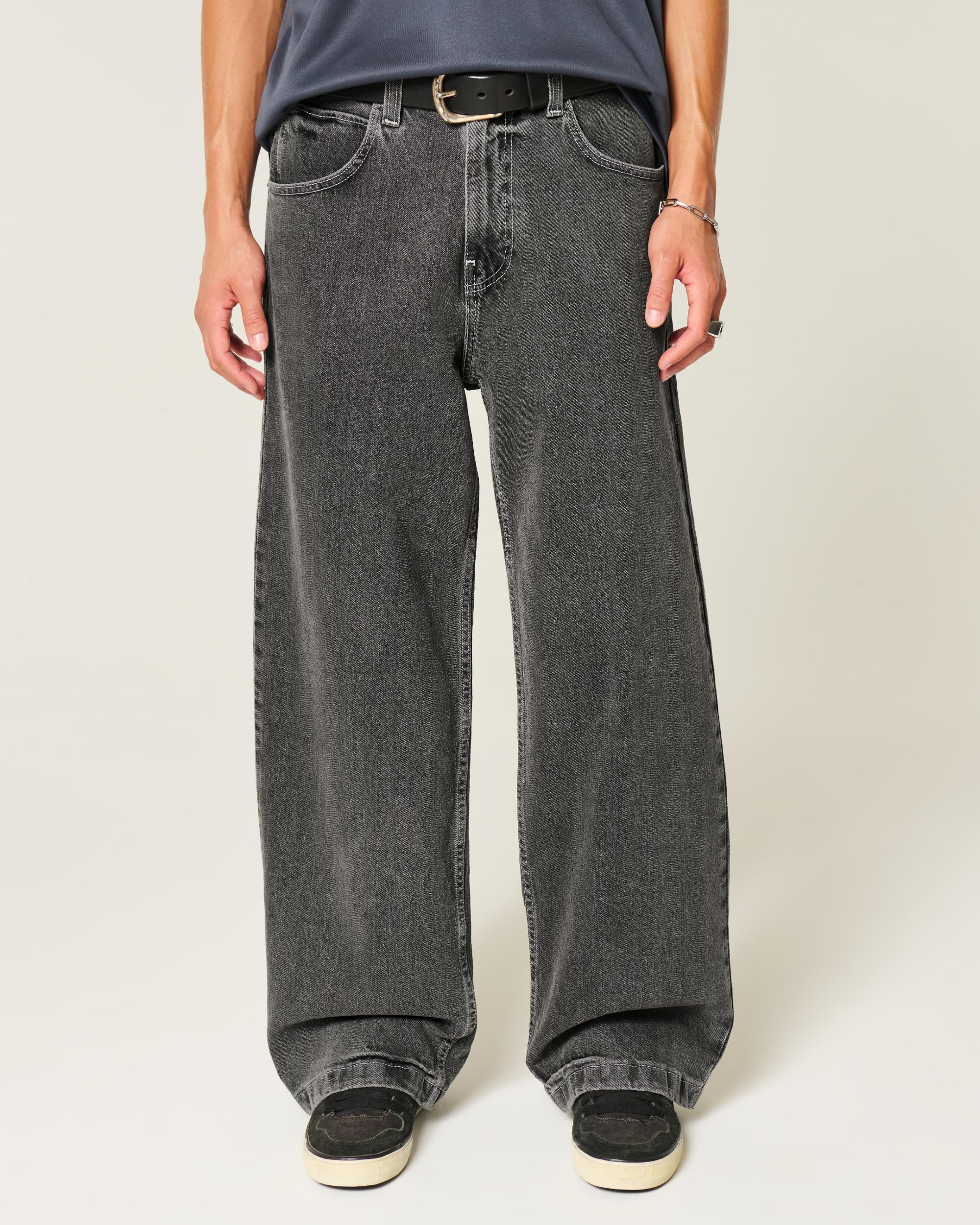 Washed Black Super Baggy Jeans Product Image