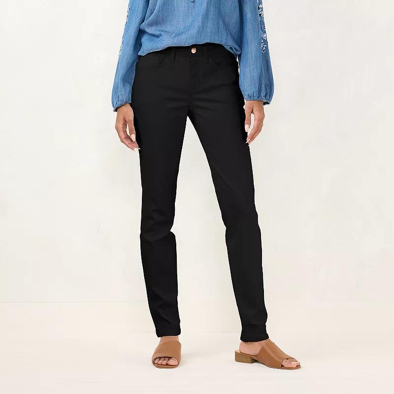 Women's LC Lauren Conrad Midrise Skinny Jeans, Size: 2, Black Product Image