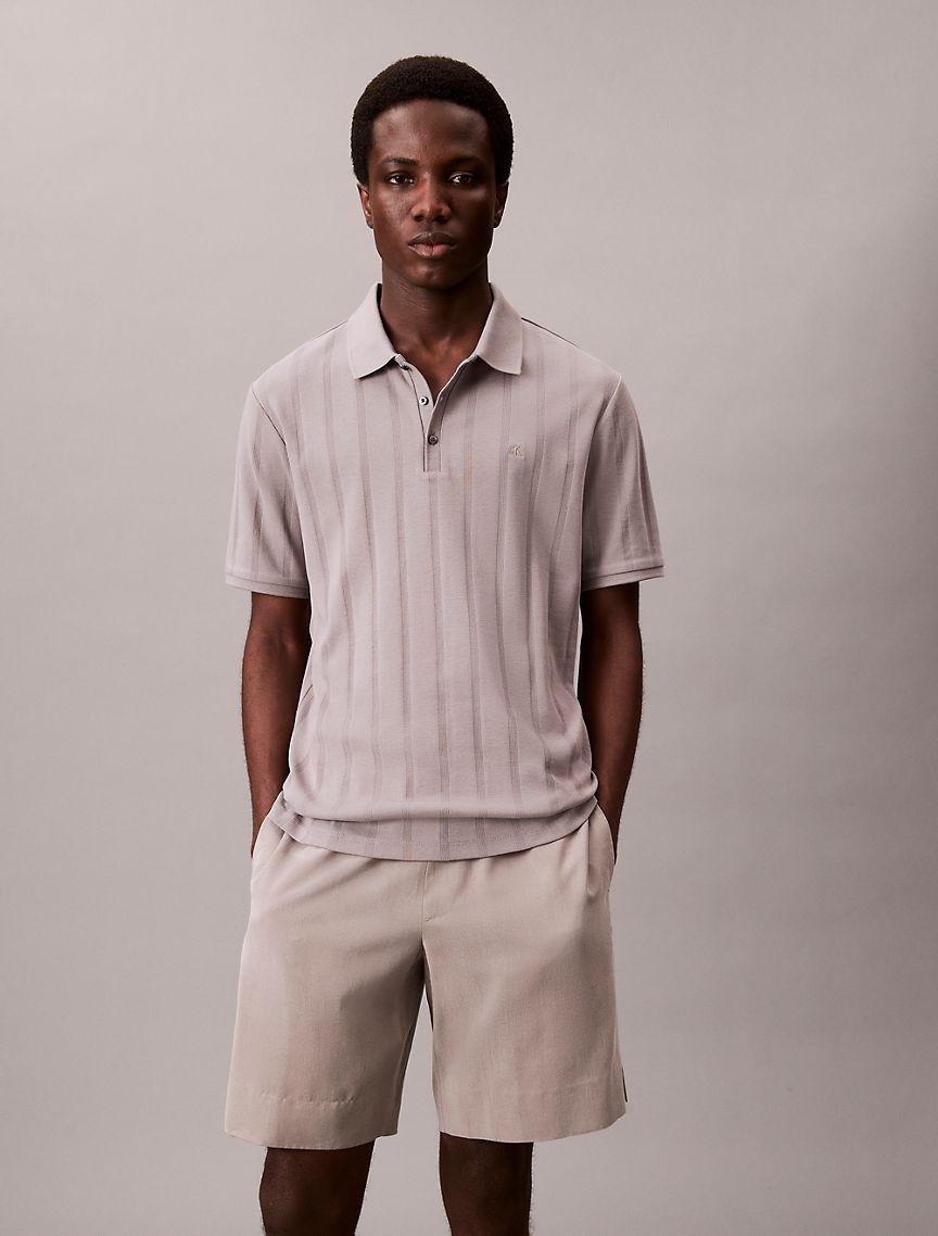 Variegated Rib Classic Polo Shirt  Product Image