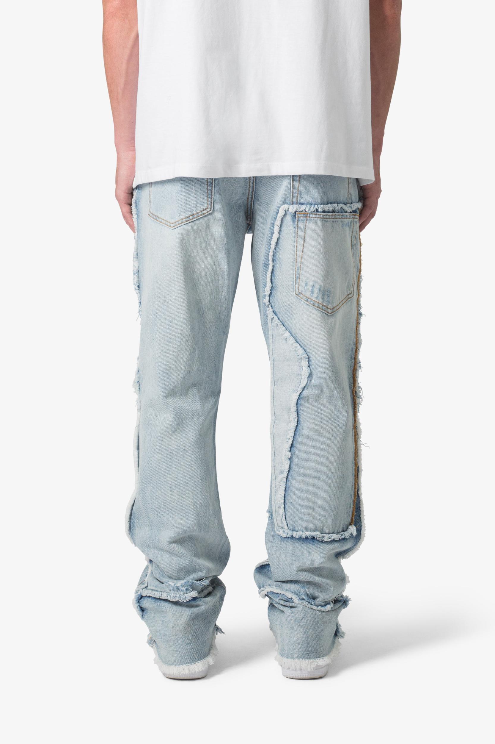 B373 Patch Flare Denim - Light Blue Product Image