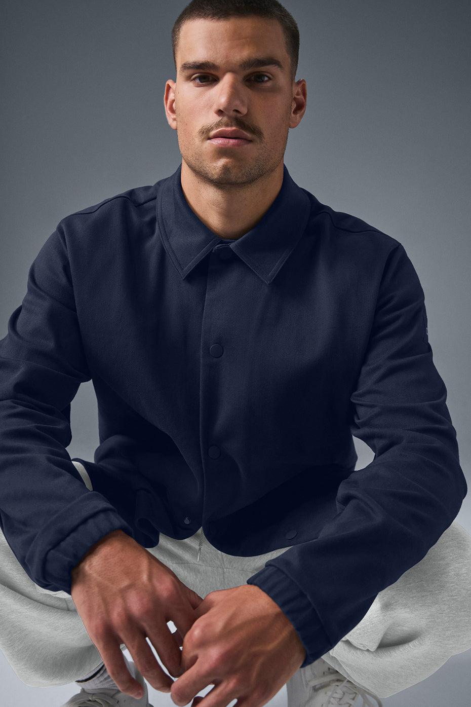 Edition Sueded Jacket - Navy Product Image