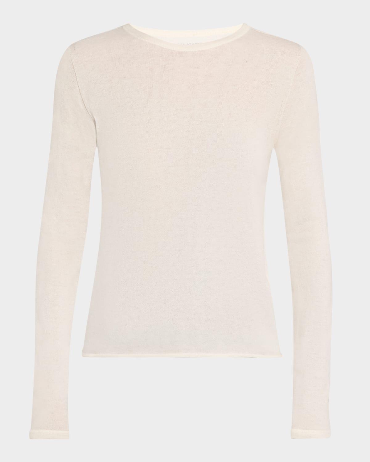 Womens Cashmere Crewneck Sweater Product Image