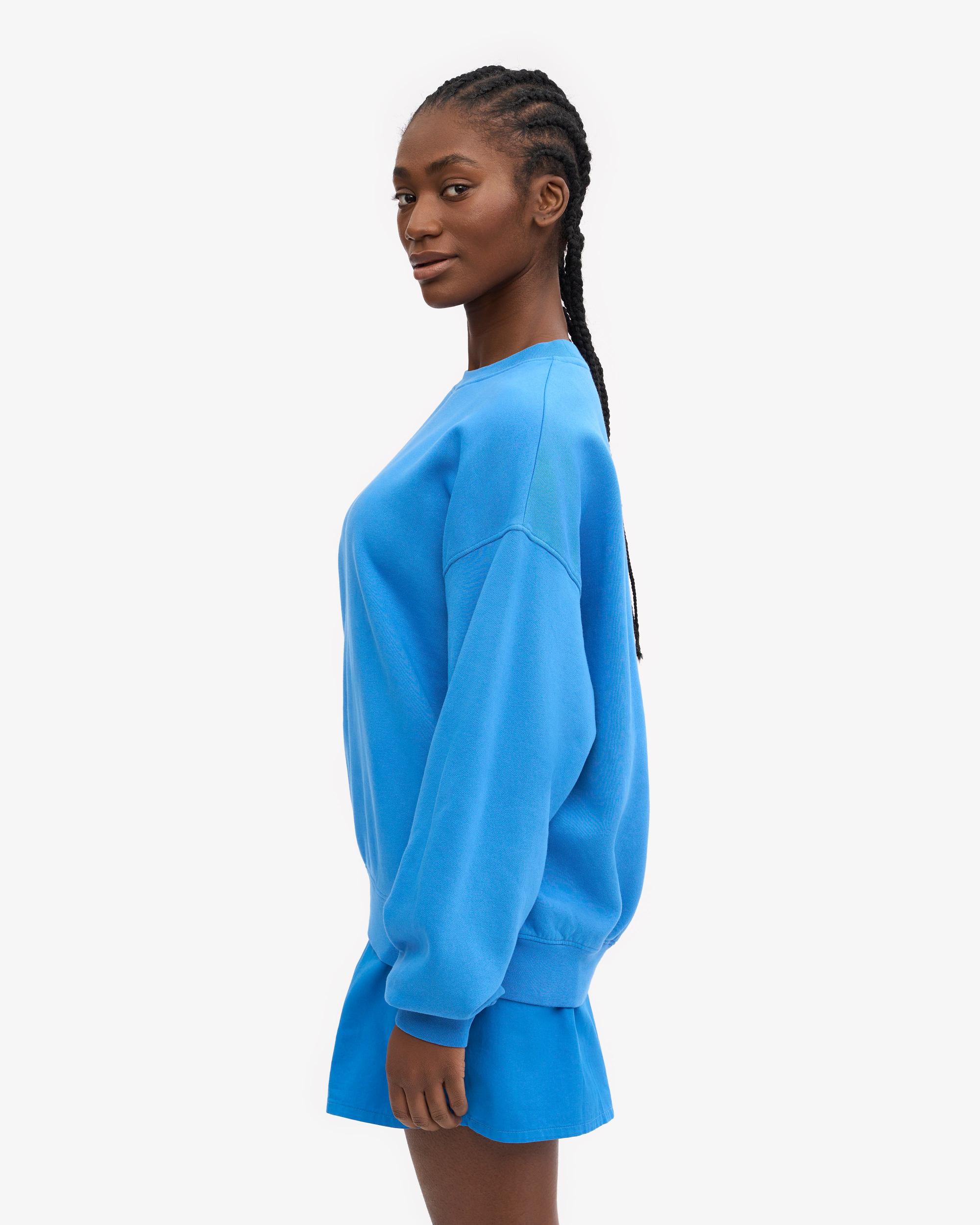 Organic Oversized Crew - Pacific Blue Product Image