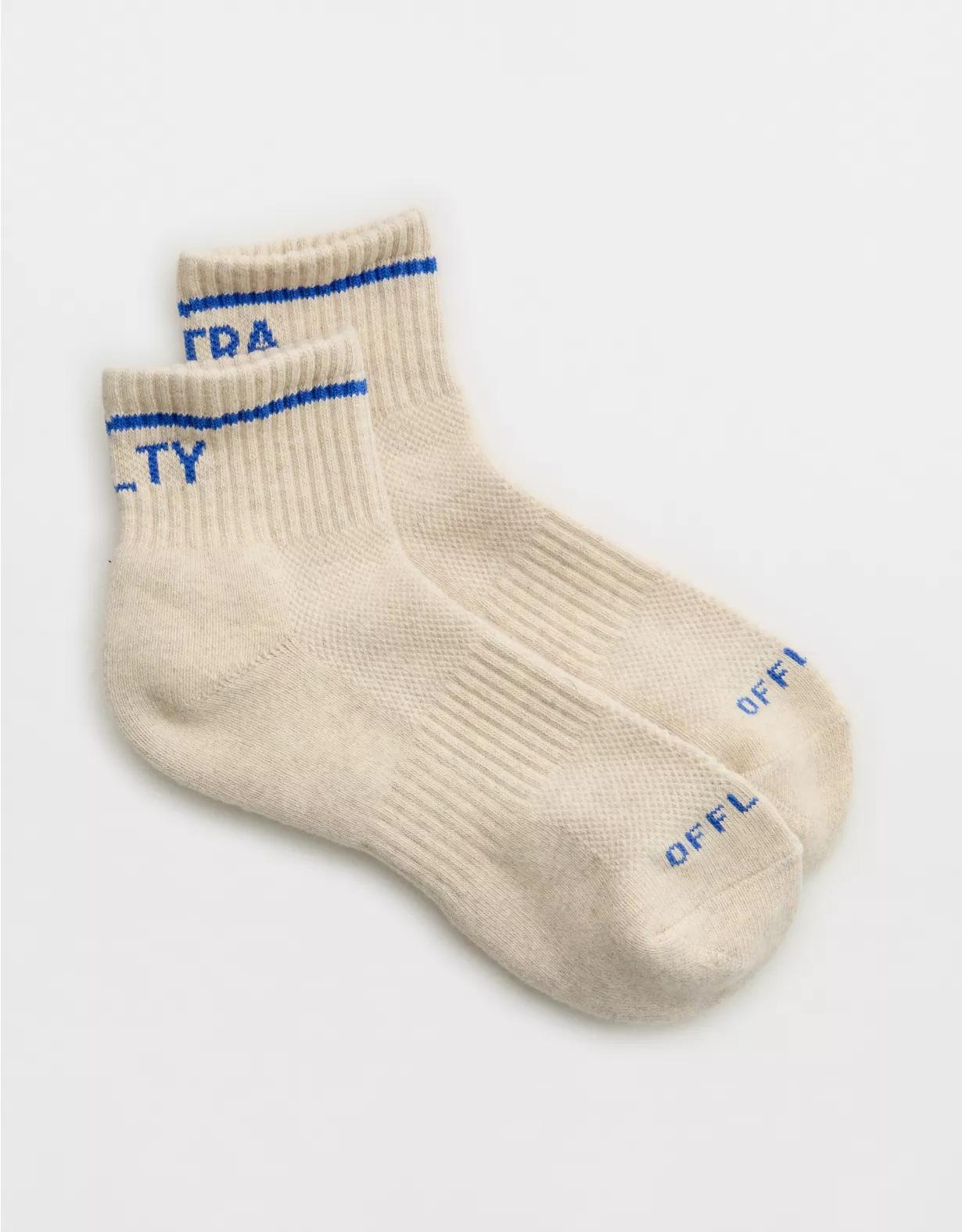 OFFLINE By Aerie Mesh Short Crew Sock Product Image