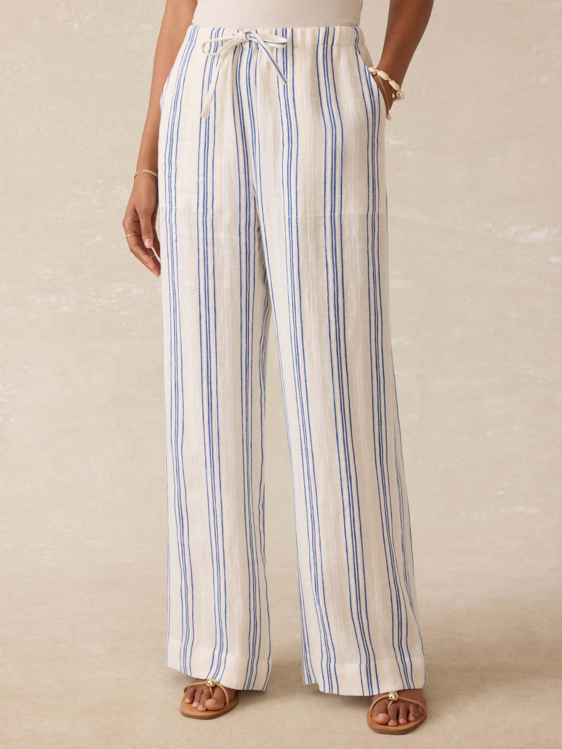 Laidback Palma Linen Pant - Sail Away Stripe Female Product Image