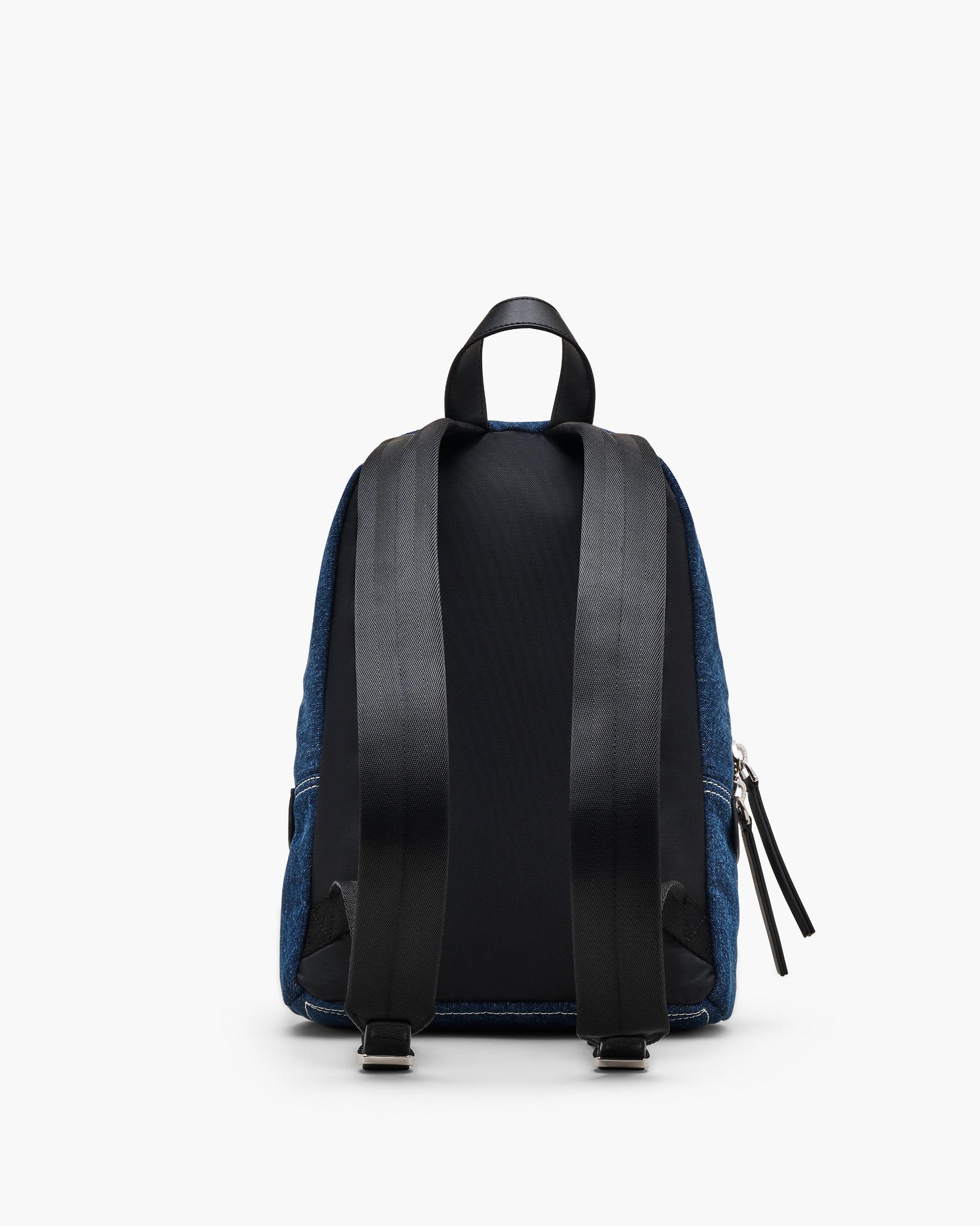 The Biker Colorblock Denim Medium Backpack Product Image