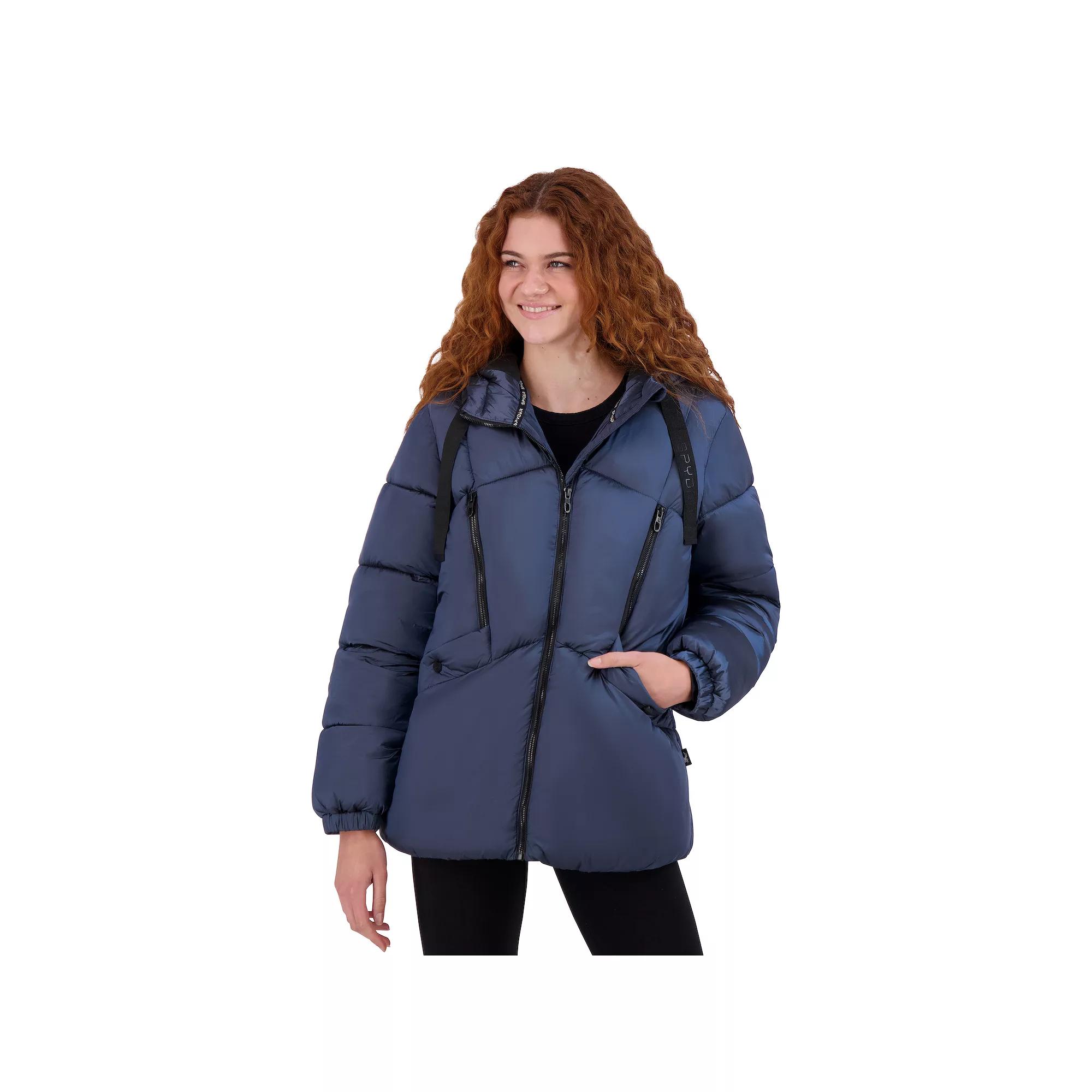 Womens Spyder Heavyweight Puffer Jacket Red Product Image