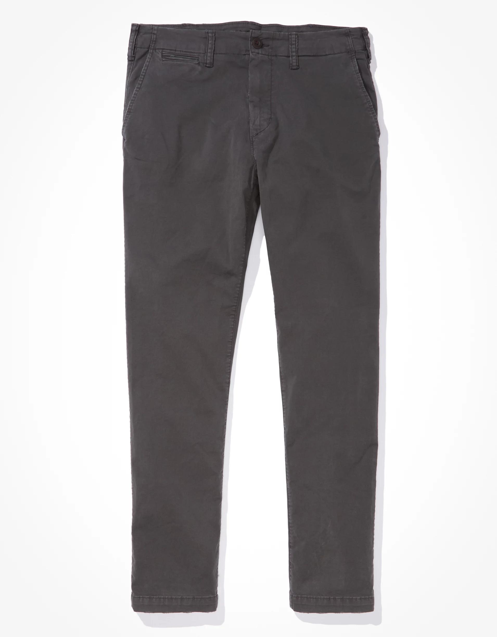 AE Flex Athletic Straight Lived-In Khaki Pant Product Image