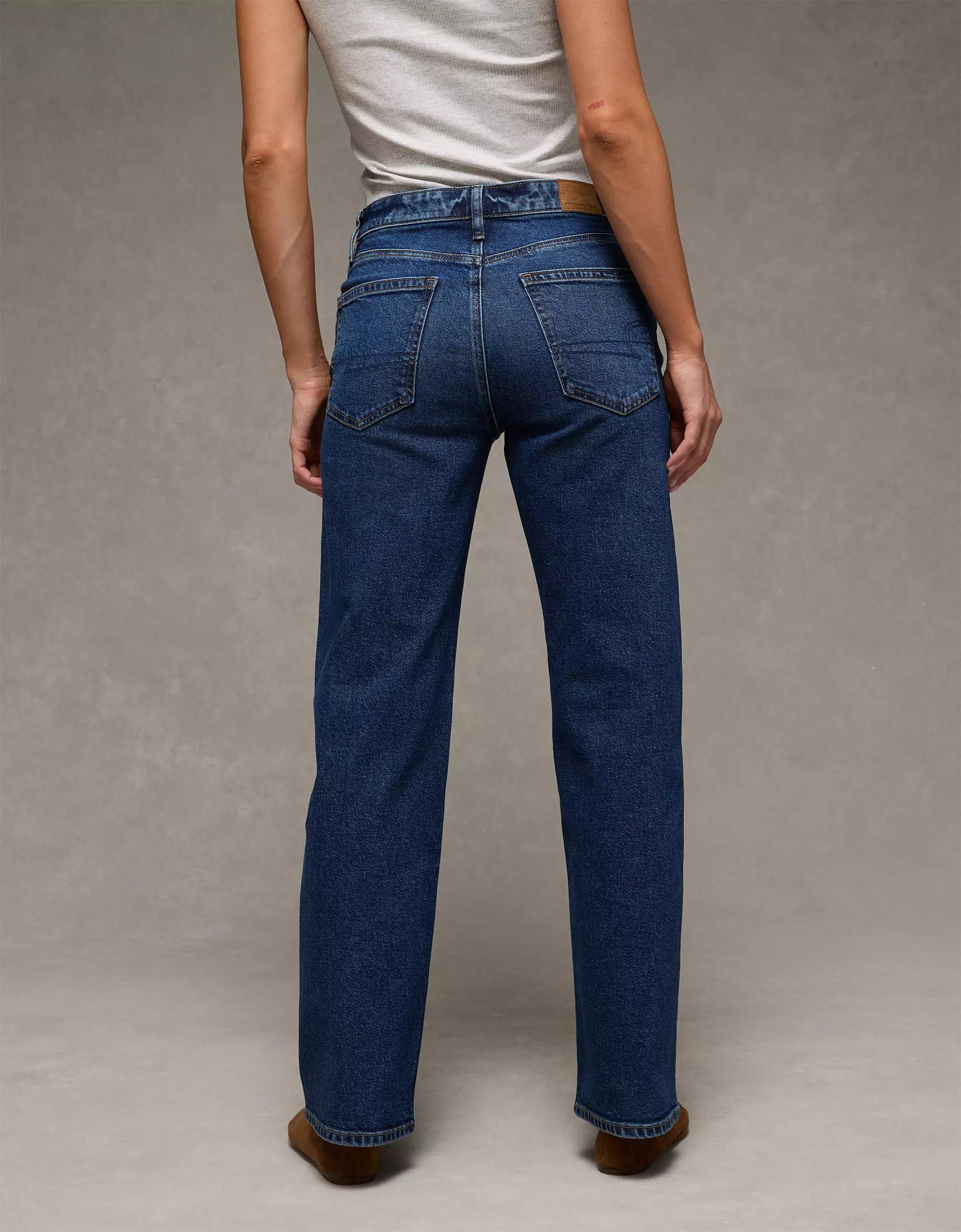 AE Stretch High-Waisted Stovepipe Jean Product Image