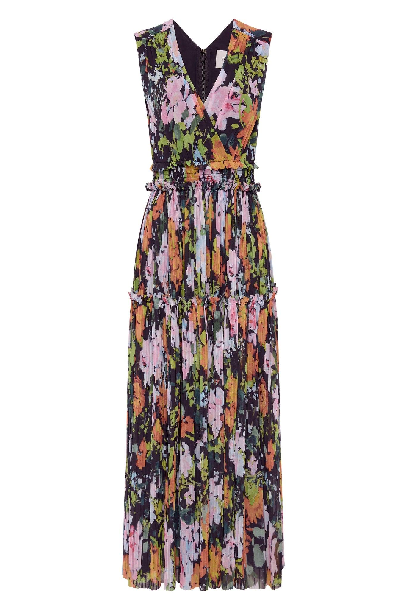 Marlowe Shirred Midi Dress Product Image