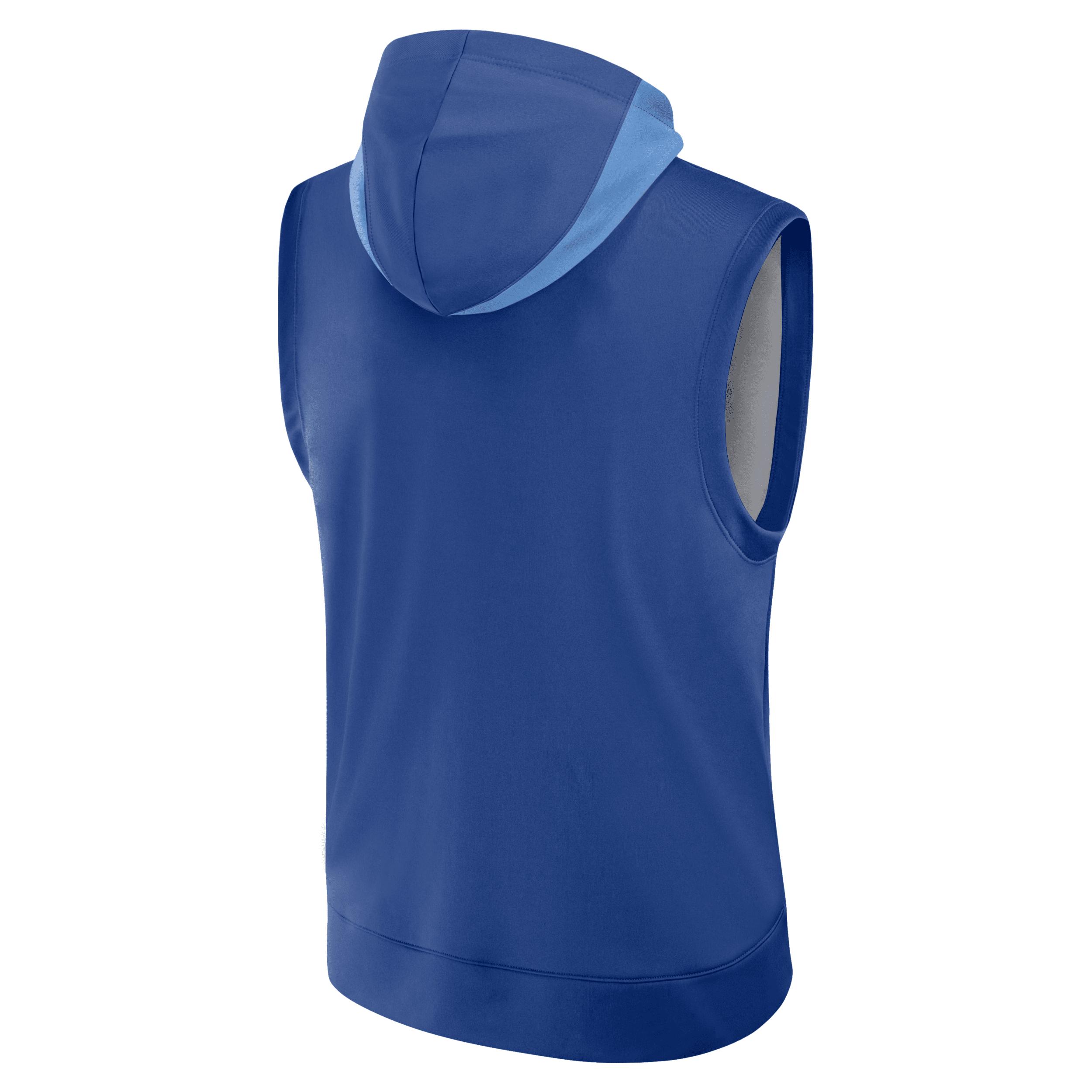 Kansas City Royals Authentic Collection Menâs Nike Men's Dri-FIT MLB Sleeveless Pullover Hoodie Product Image