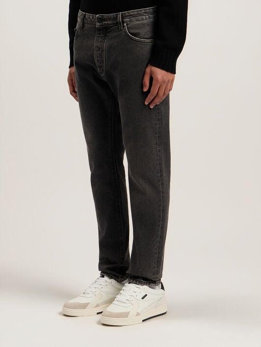 Curved Logo Denim Jeans Product Image