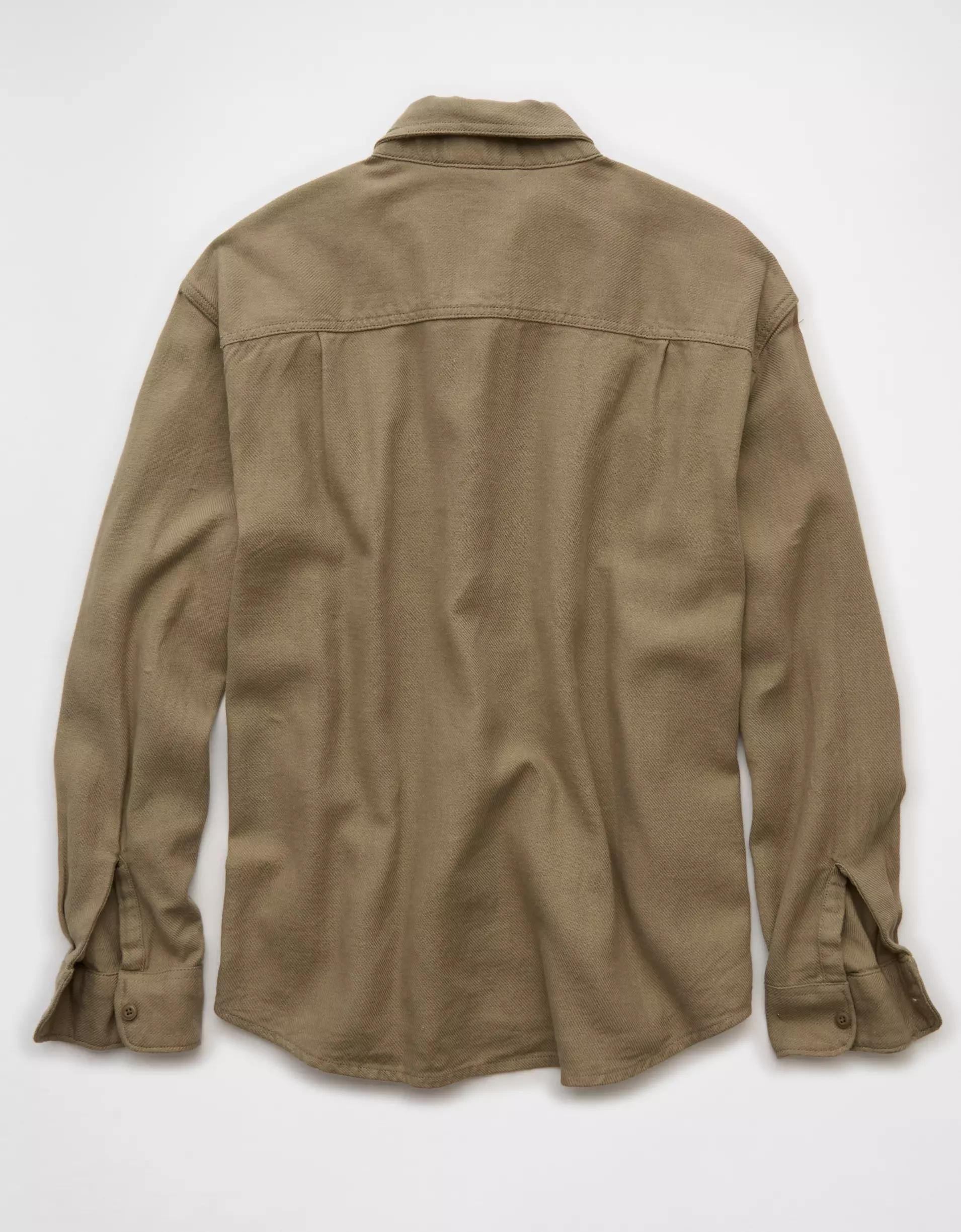 AE Textured Flannel Shirt Product Image