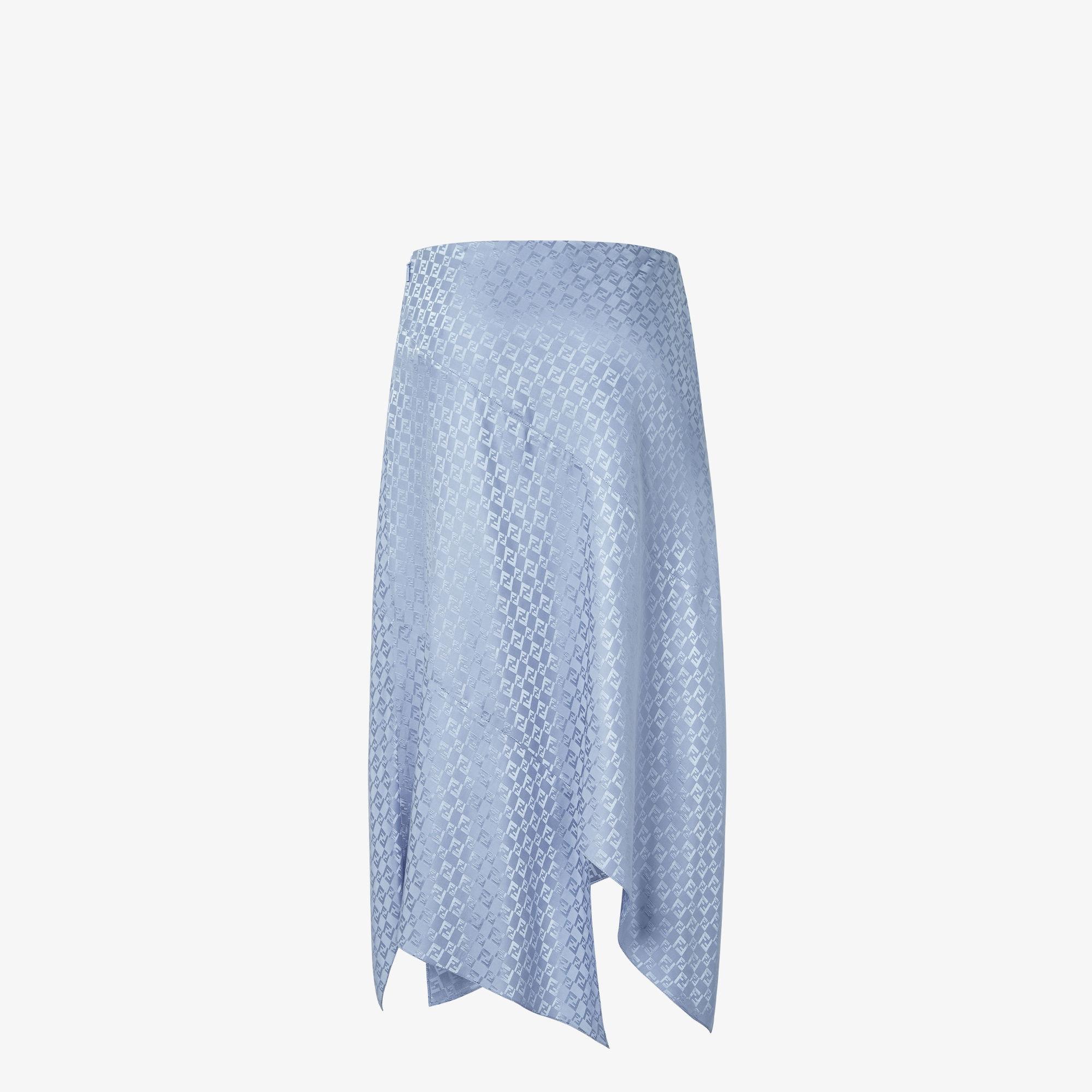 SkirtBlue silk FF jacquard skirt Product Image