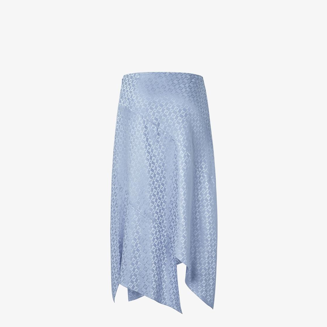 SkirtBlue silk FF jacquard skirt Product Image