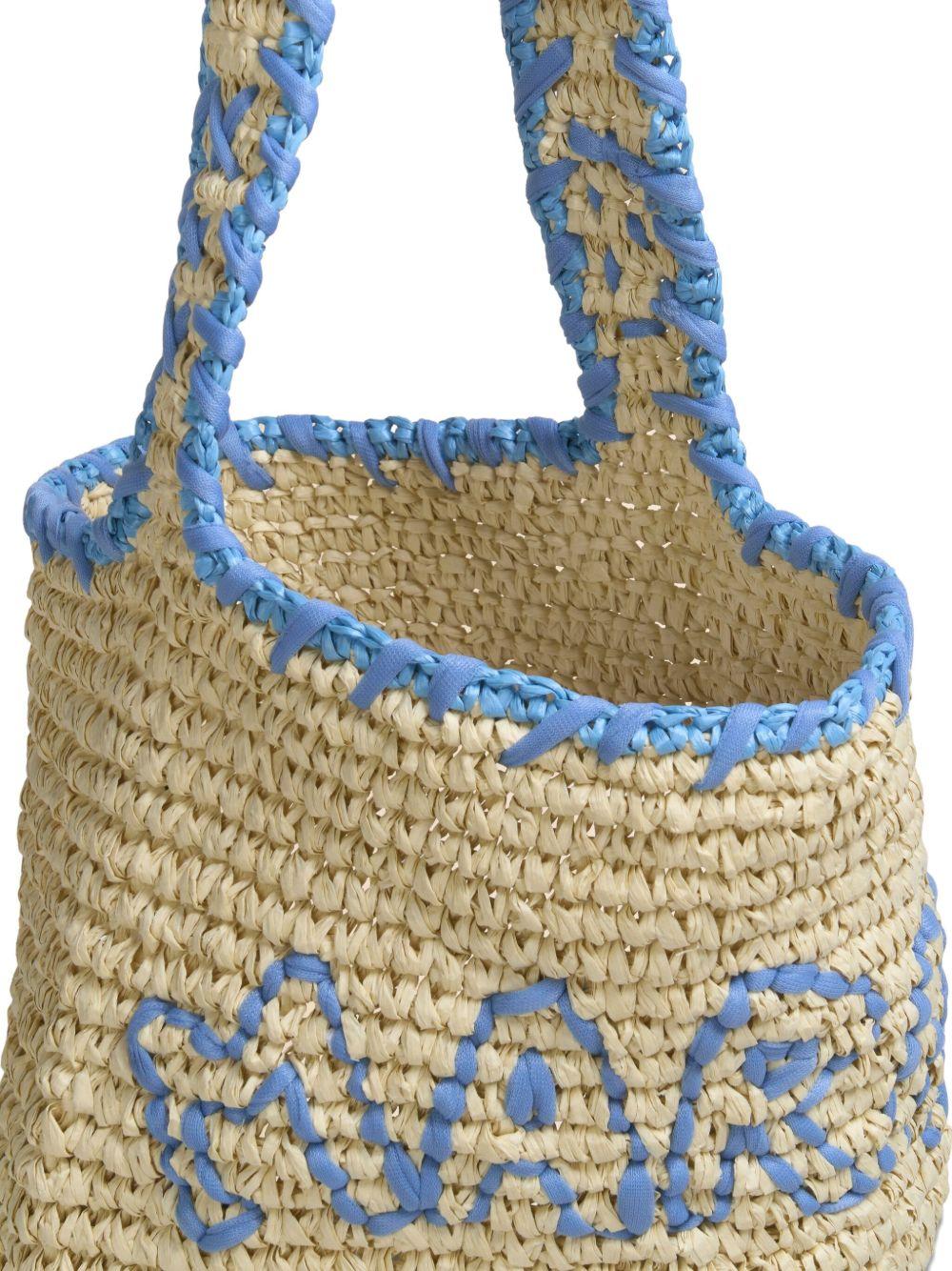 crochet-embroidered shoulder bag Product Image
