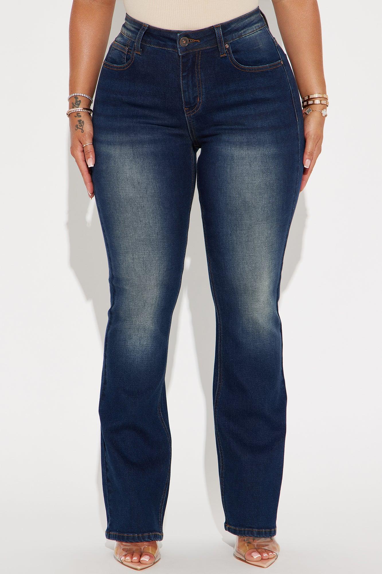 Play By My Rules Stretch Bootcut Jeans - Dark Wash Product Image